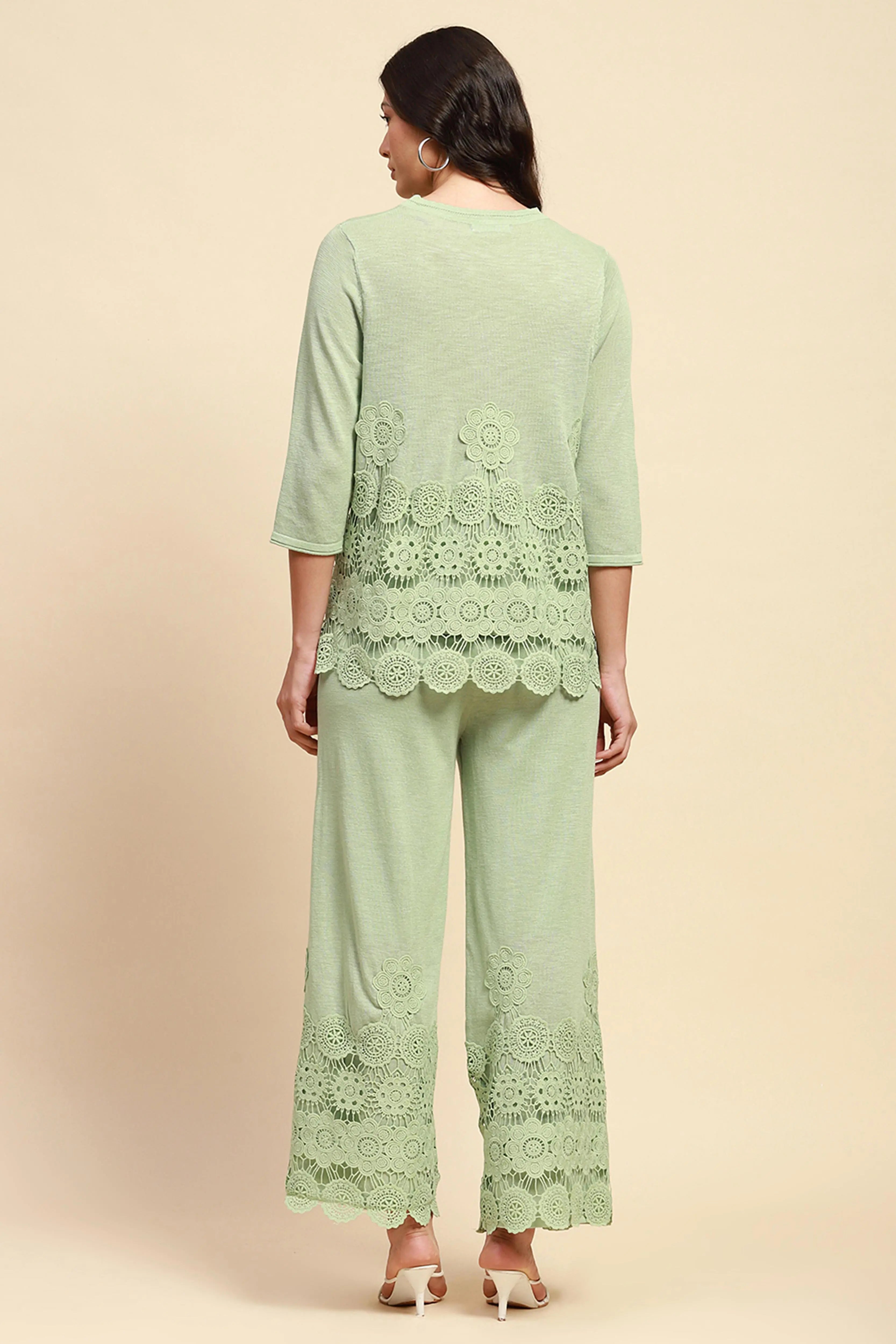Green Viscose Relaxed Fit Co-ord Sets - Global Republic
