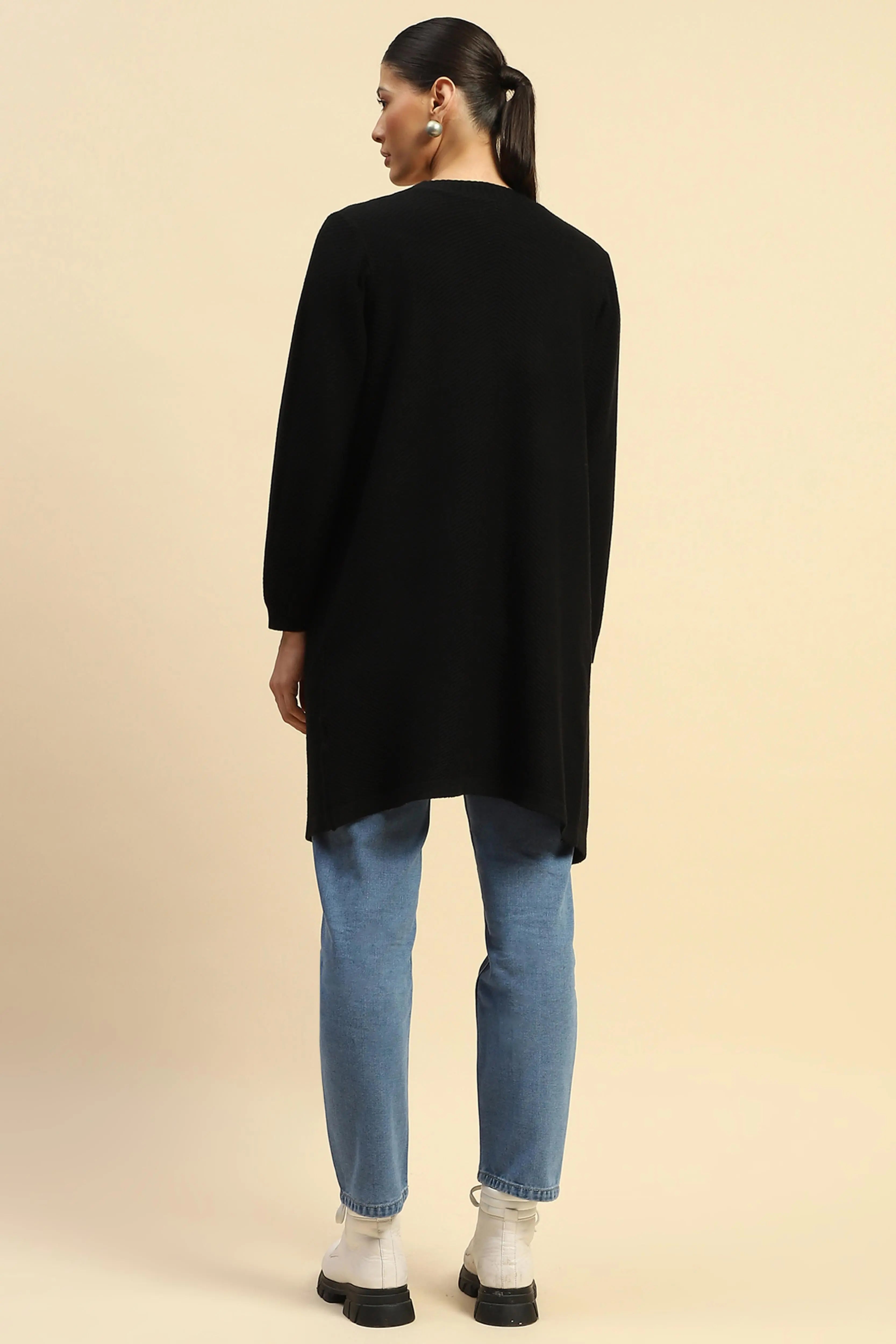 Viscose Loose Fit Winter Shrug - Global Republic