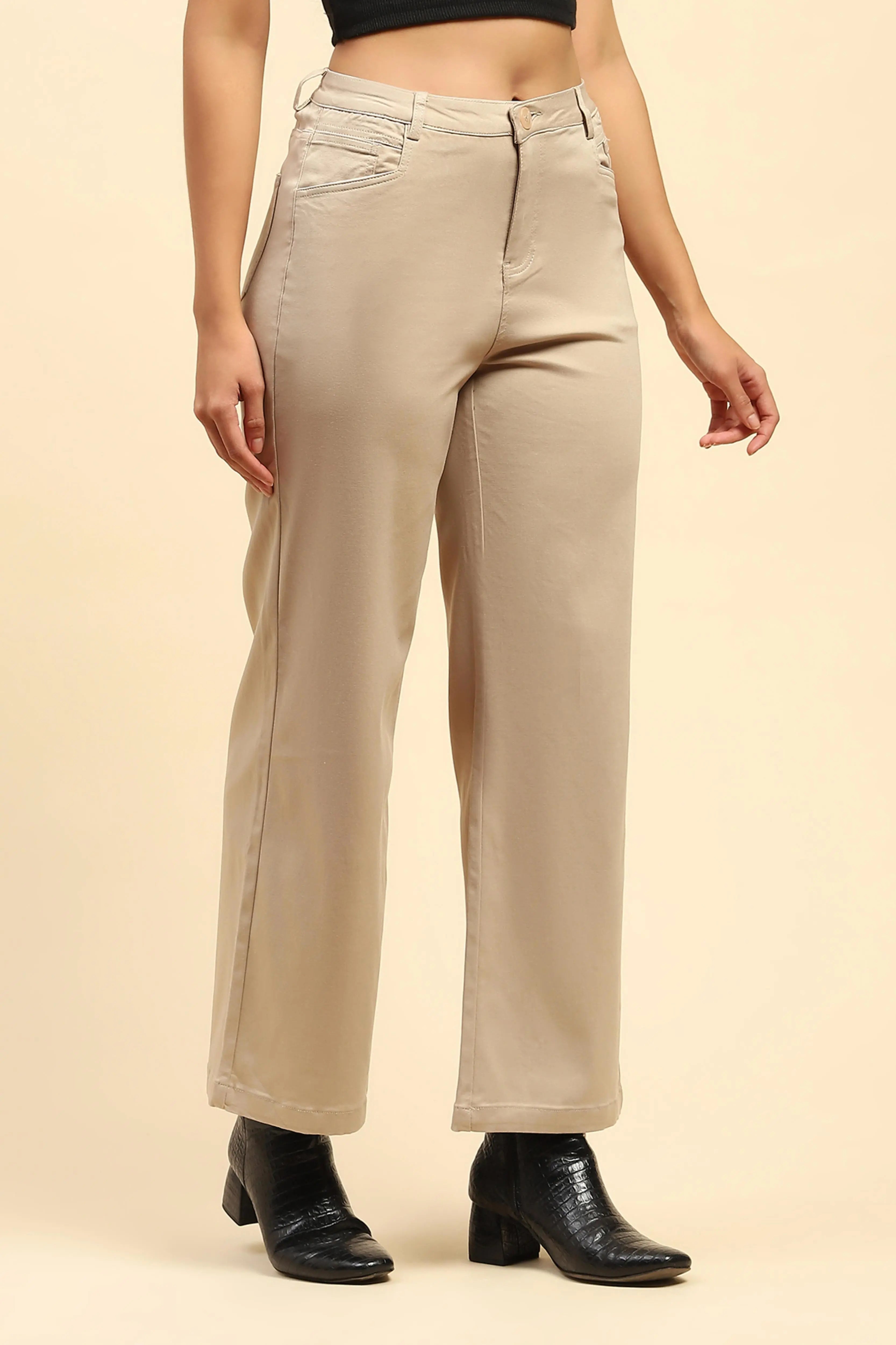 Stretchable Loose Fit Trouser - Global Republic