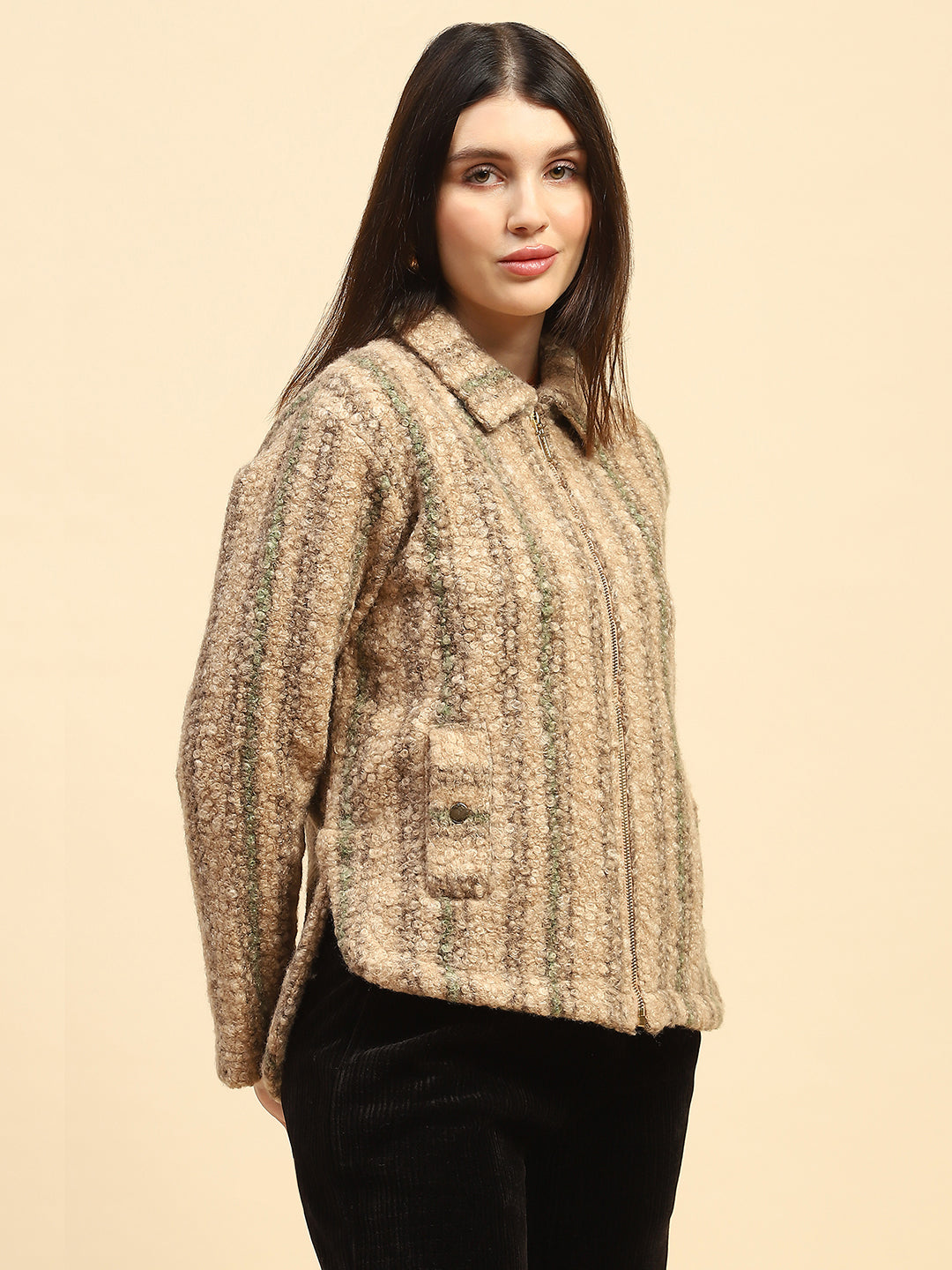 Fawn striped Sweatshirt - Global Republic