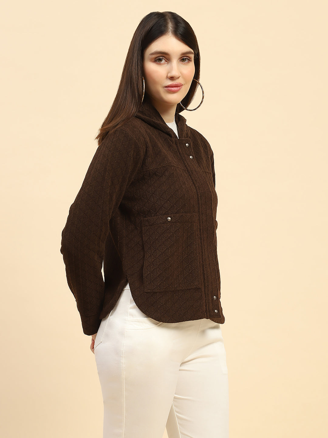 Coffee Solid Sweatshirt - Global Republic