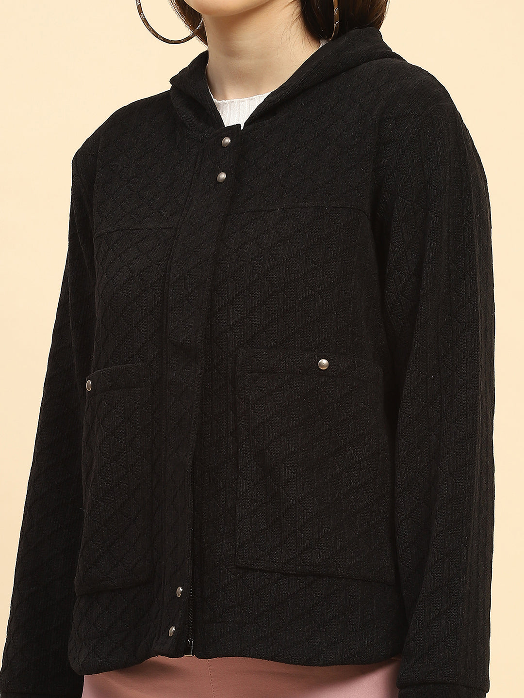 Black Solid Sweatshirt - Global Republic