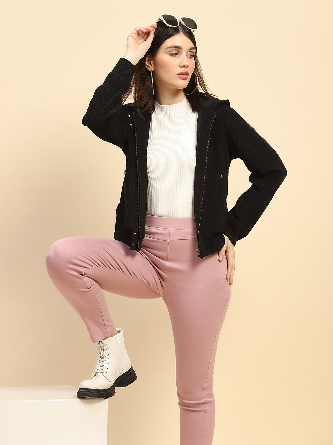 Black Solid Sweatshirt - Global Republic