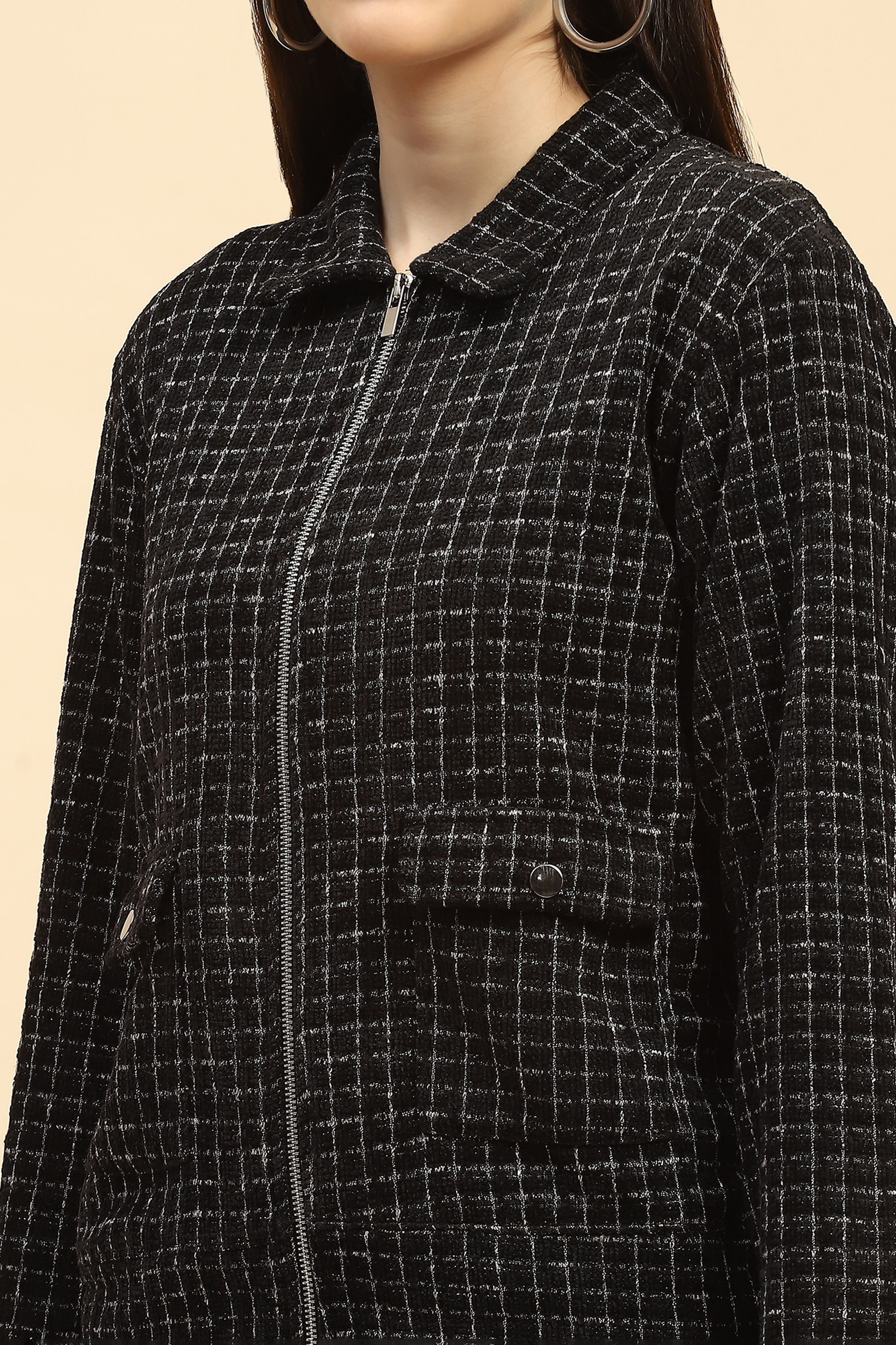 Black Checkerd Co ord Set