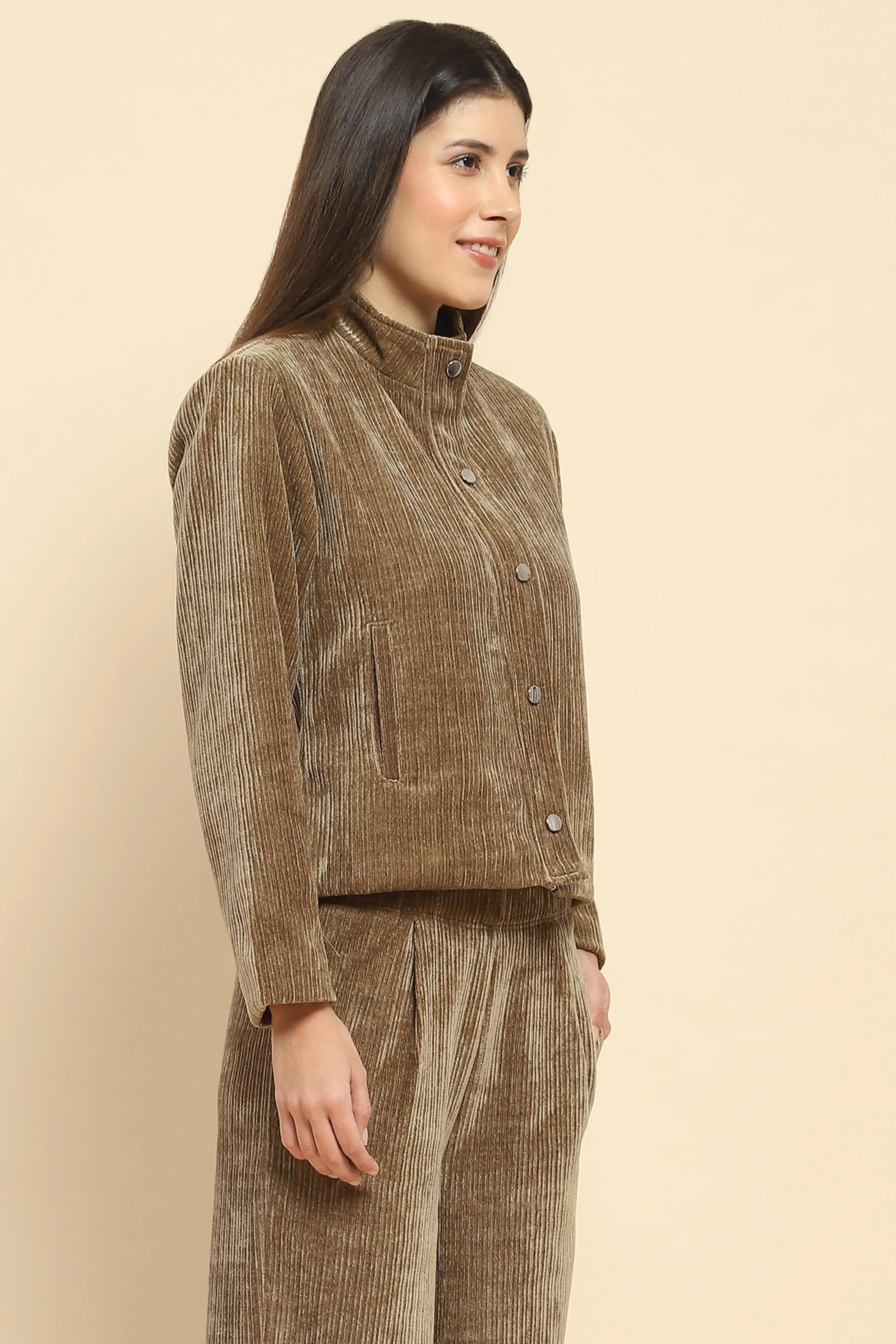 Olive Short Winter Jacket - Global Republic