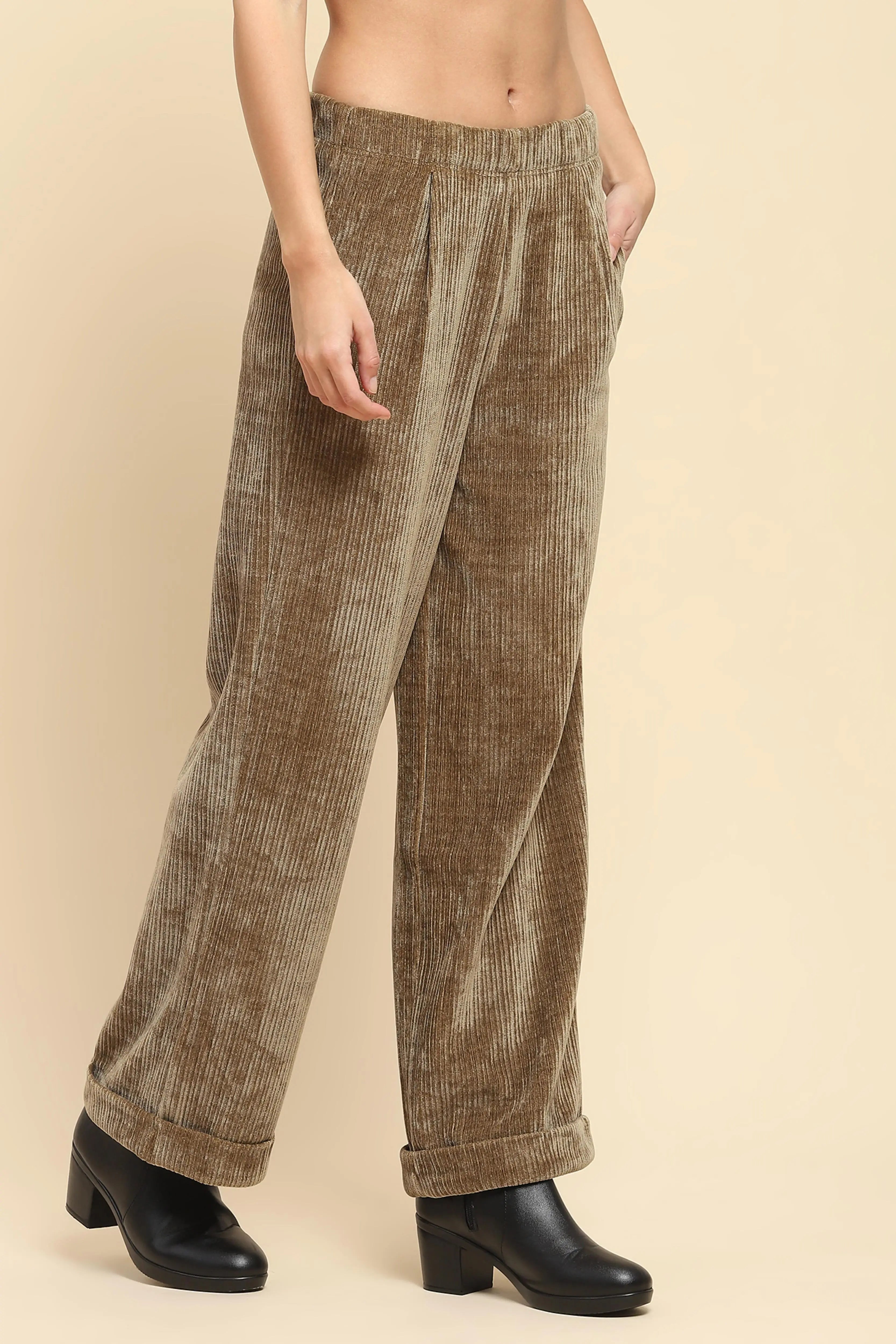 Olive Solid Loose Lower - Global Republic