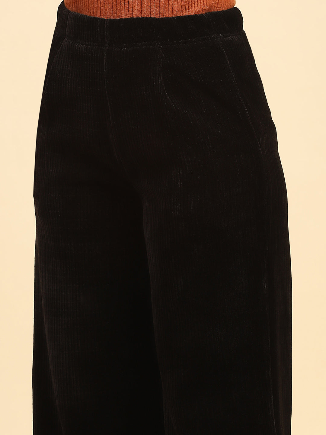 Black Solid Winter Lower - Global Republic