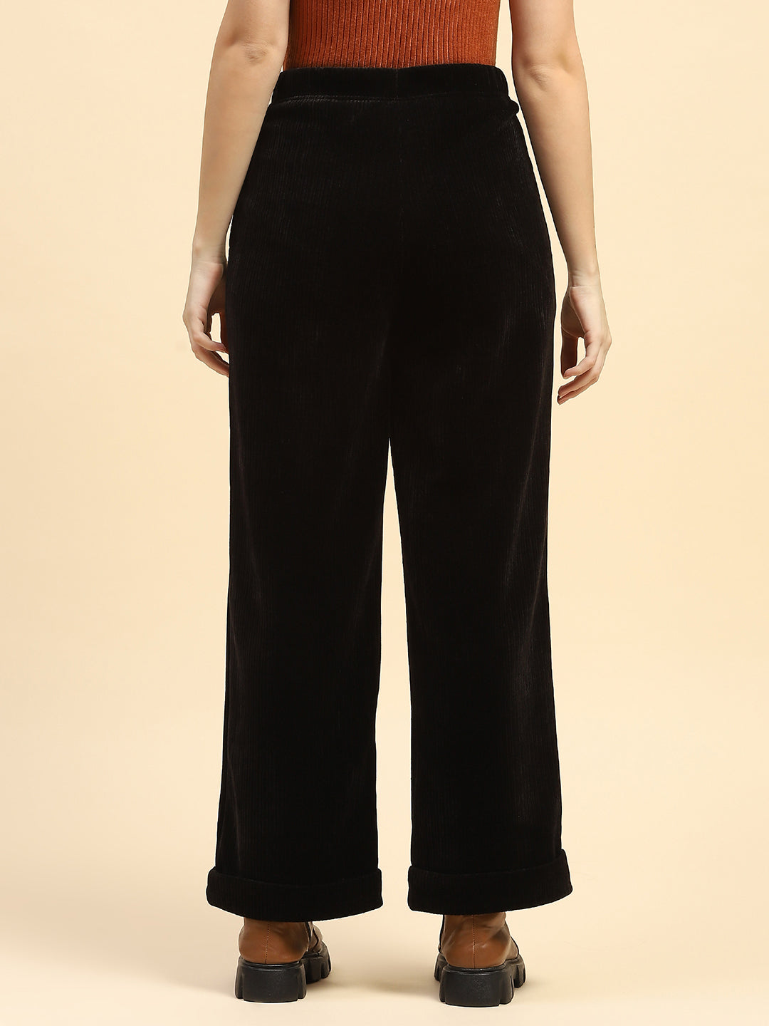 Black Solid Winter Lower - Global Republic