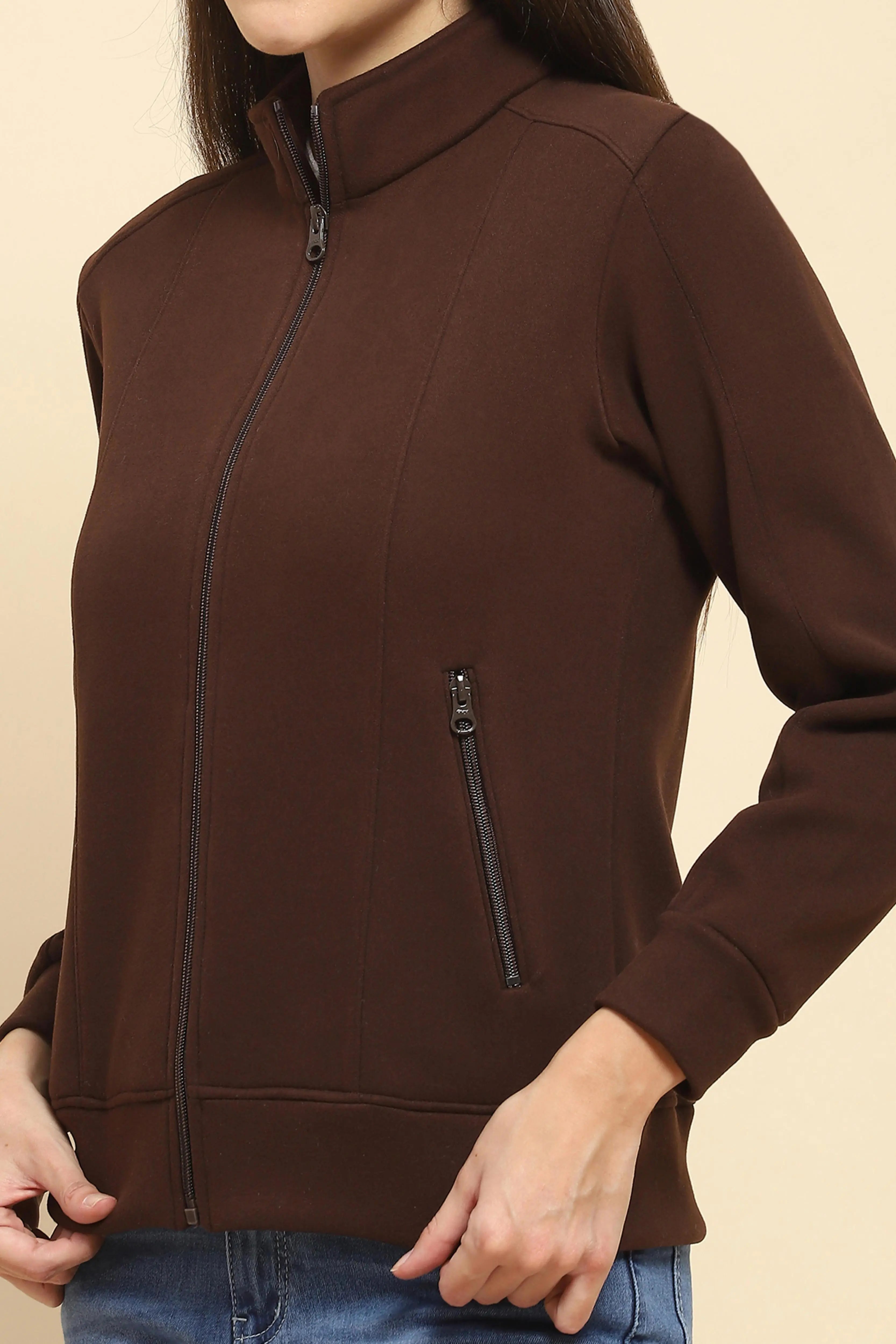 Coffee  Solid Sweatshirt - Global Republic