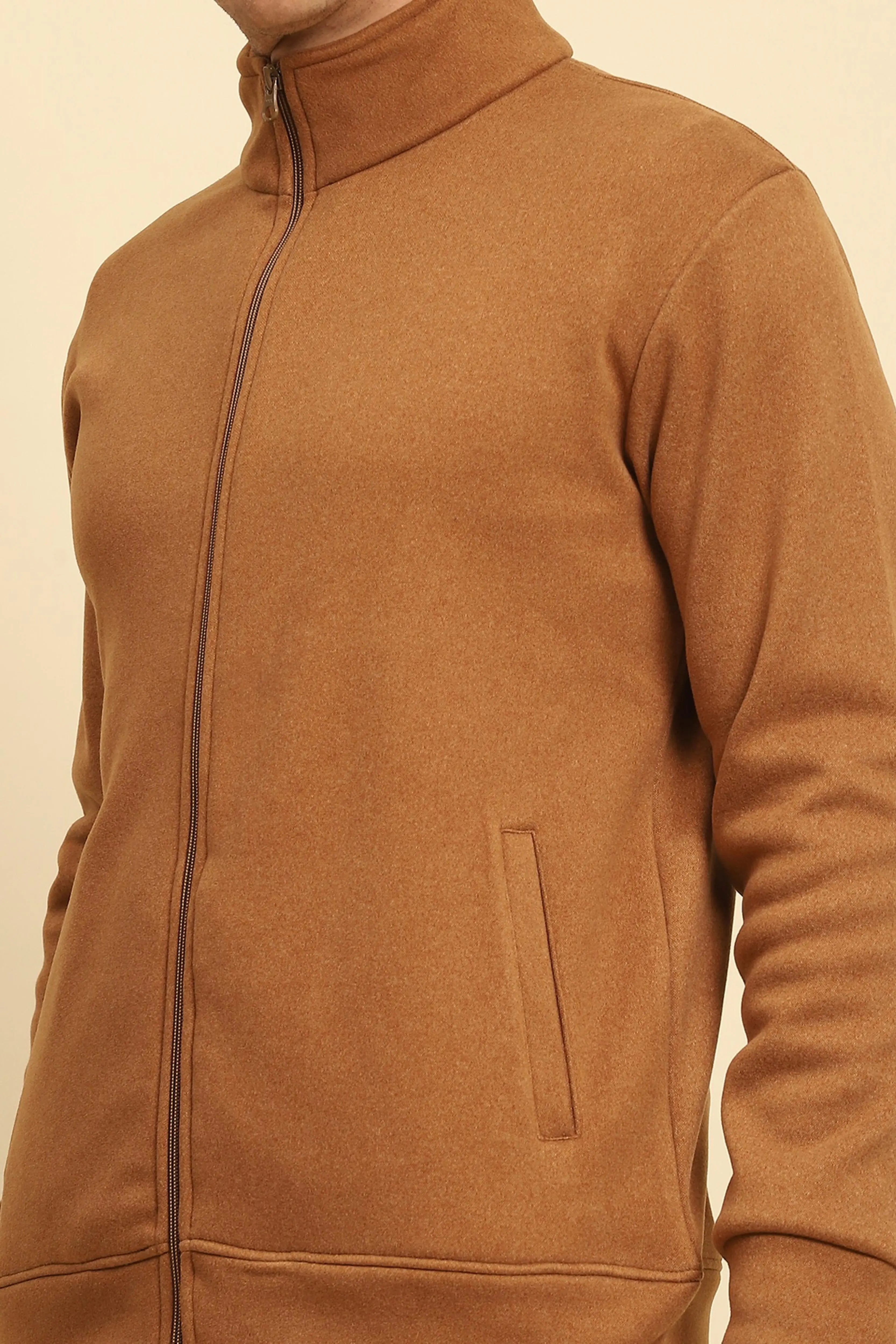 Camel Solid Sweatshirt - Global Republic