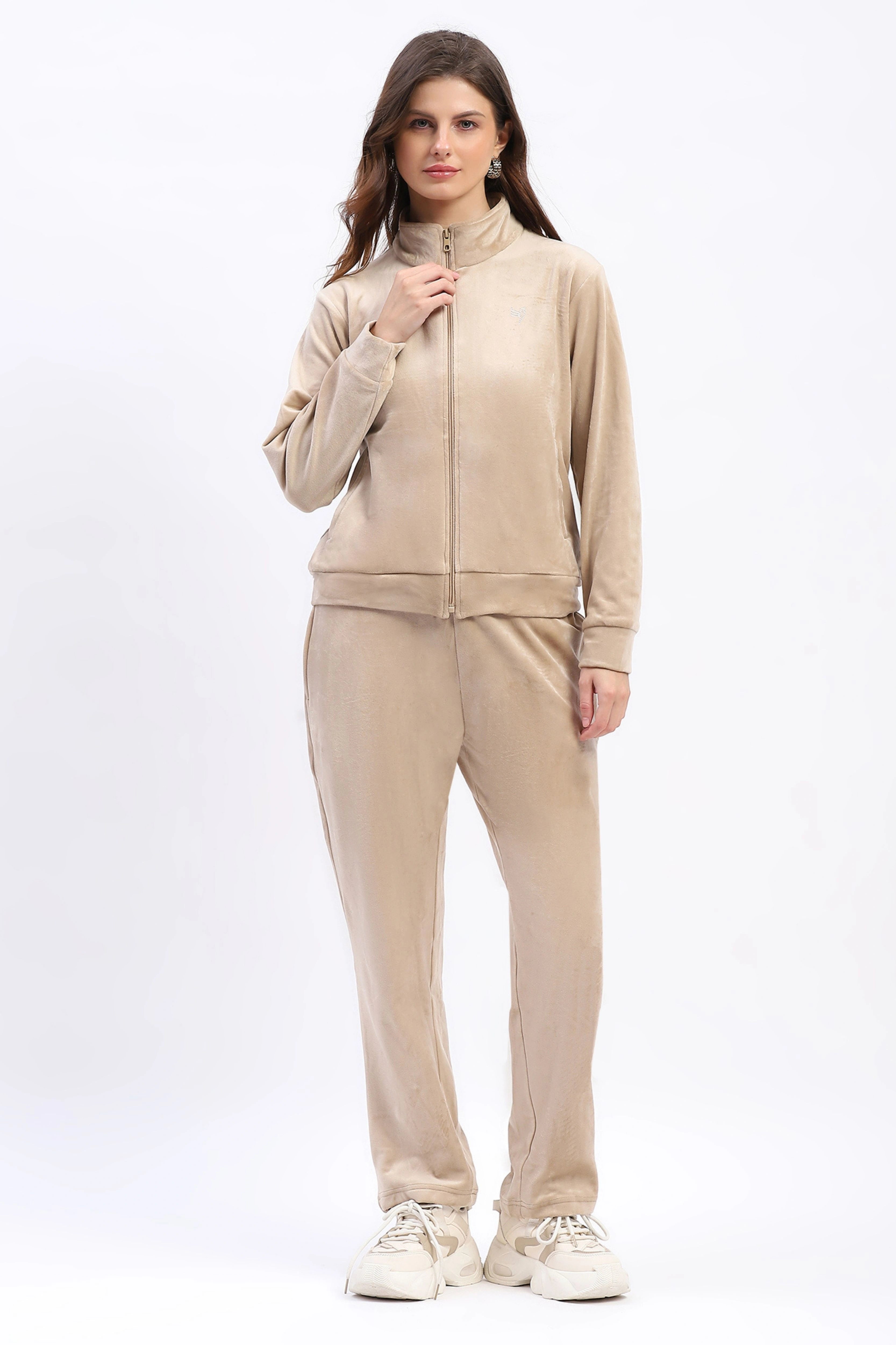 Velvet Suede Fleece-Lined Night Suit