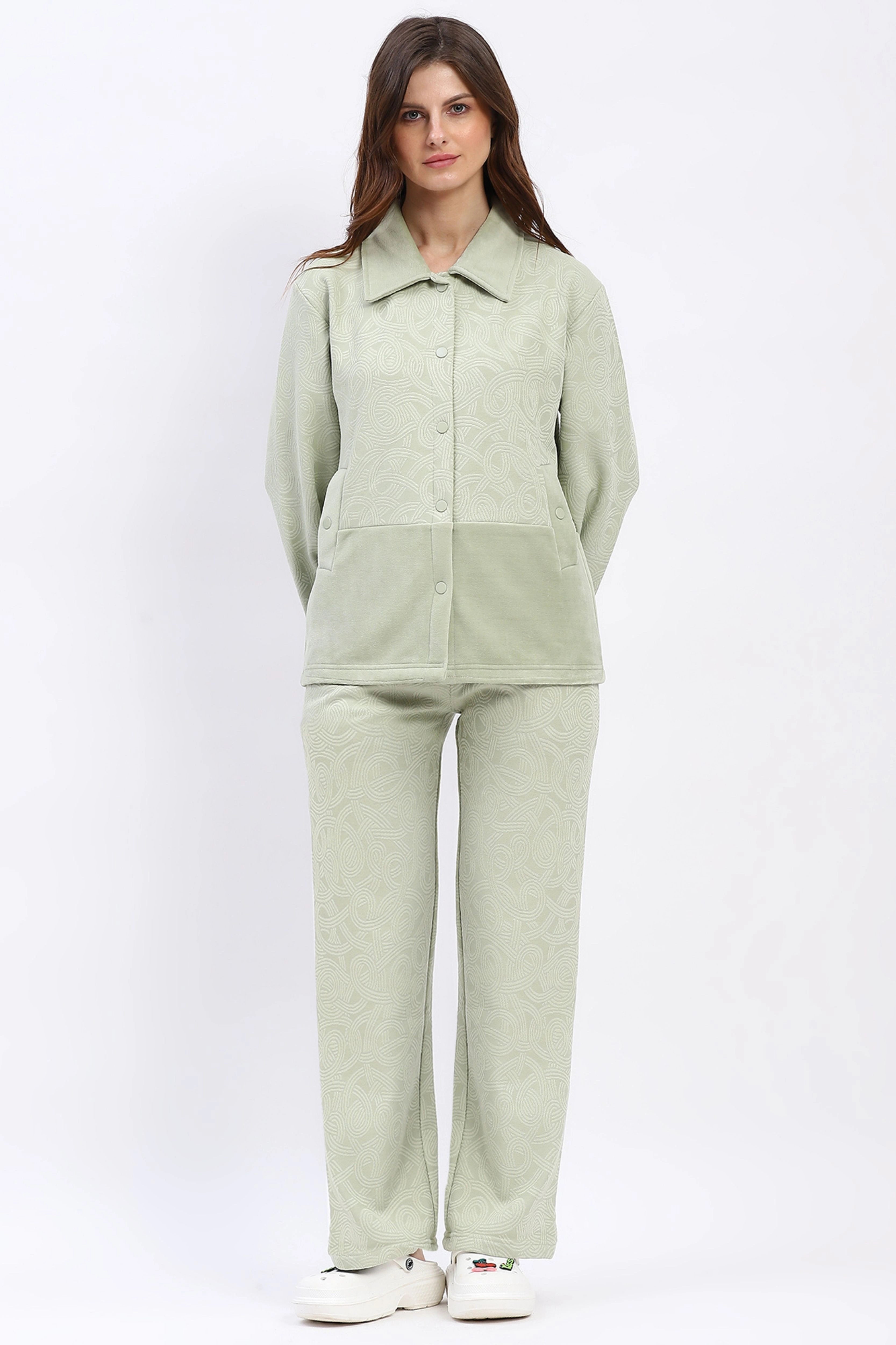 Shacket-Style Winter Night Suit