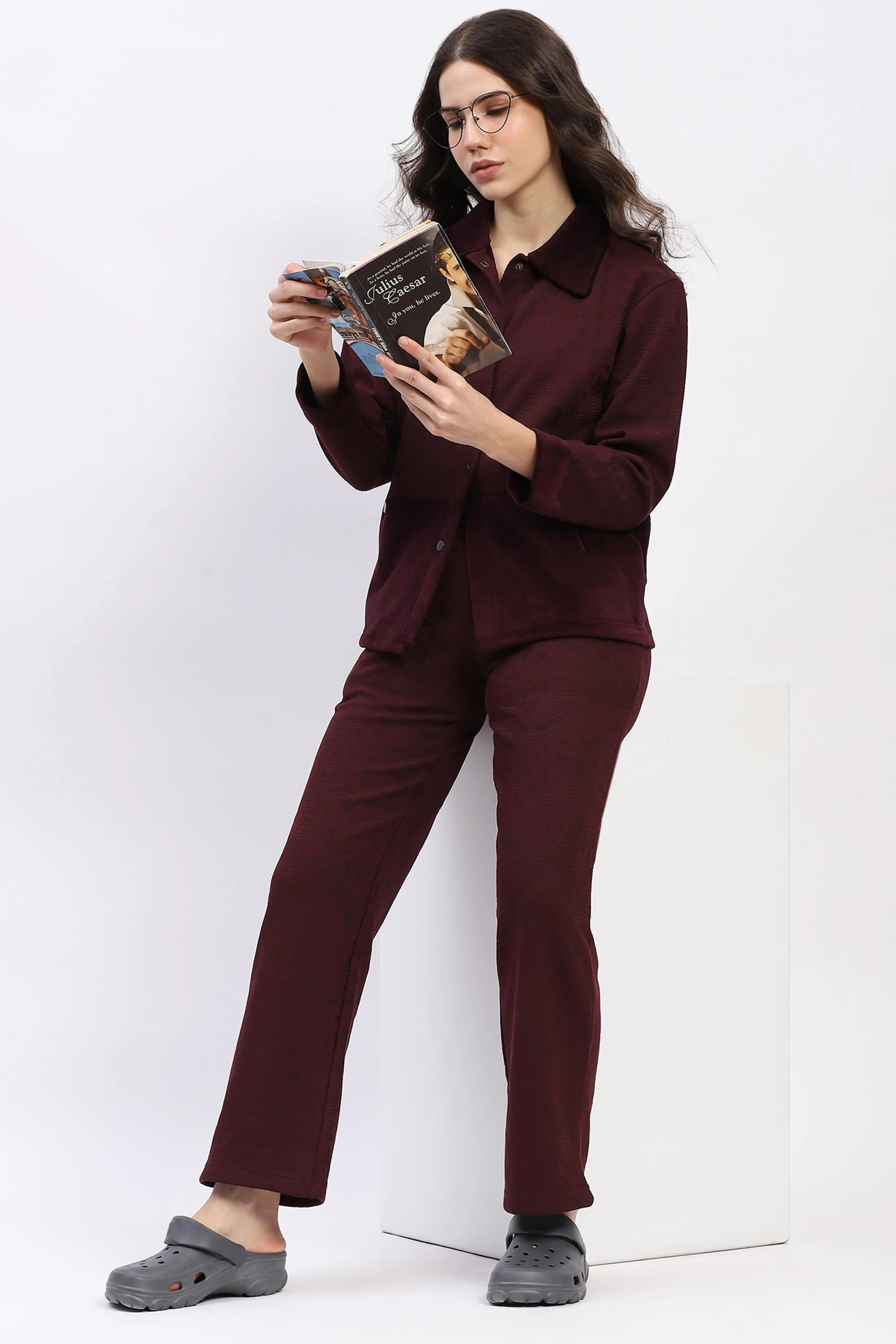 Shacket-Style Winter Night Suit - Global Republic