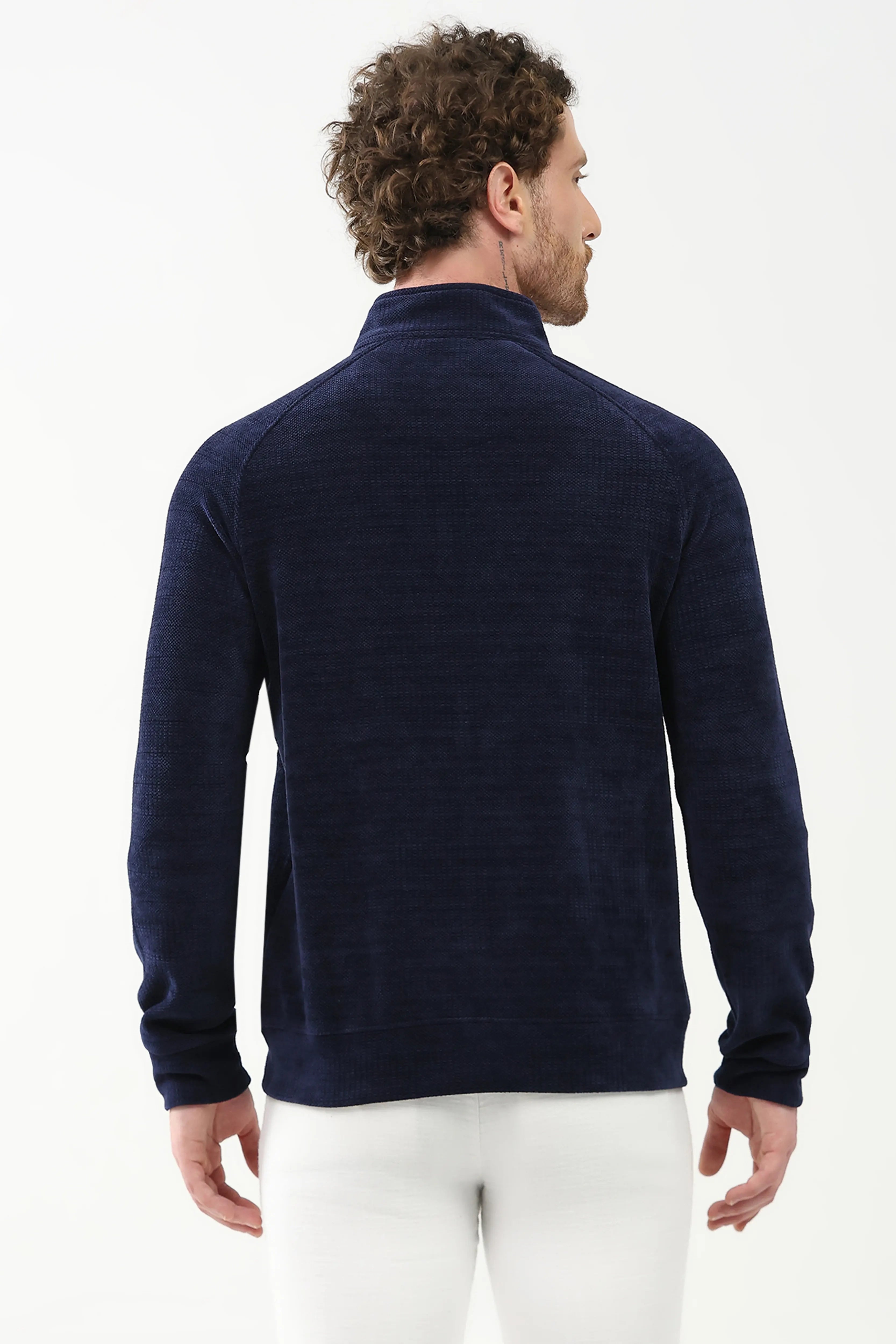 Wool-Blend Raglan Sleeve Jacket