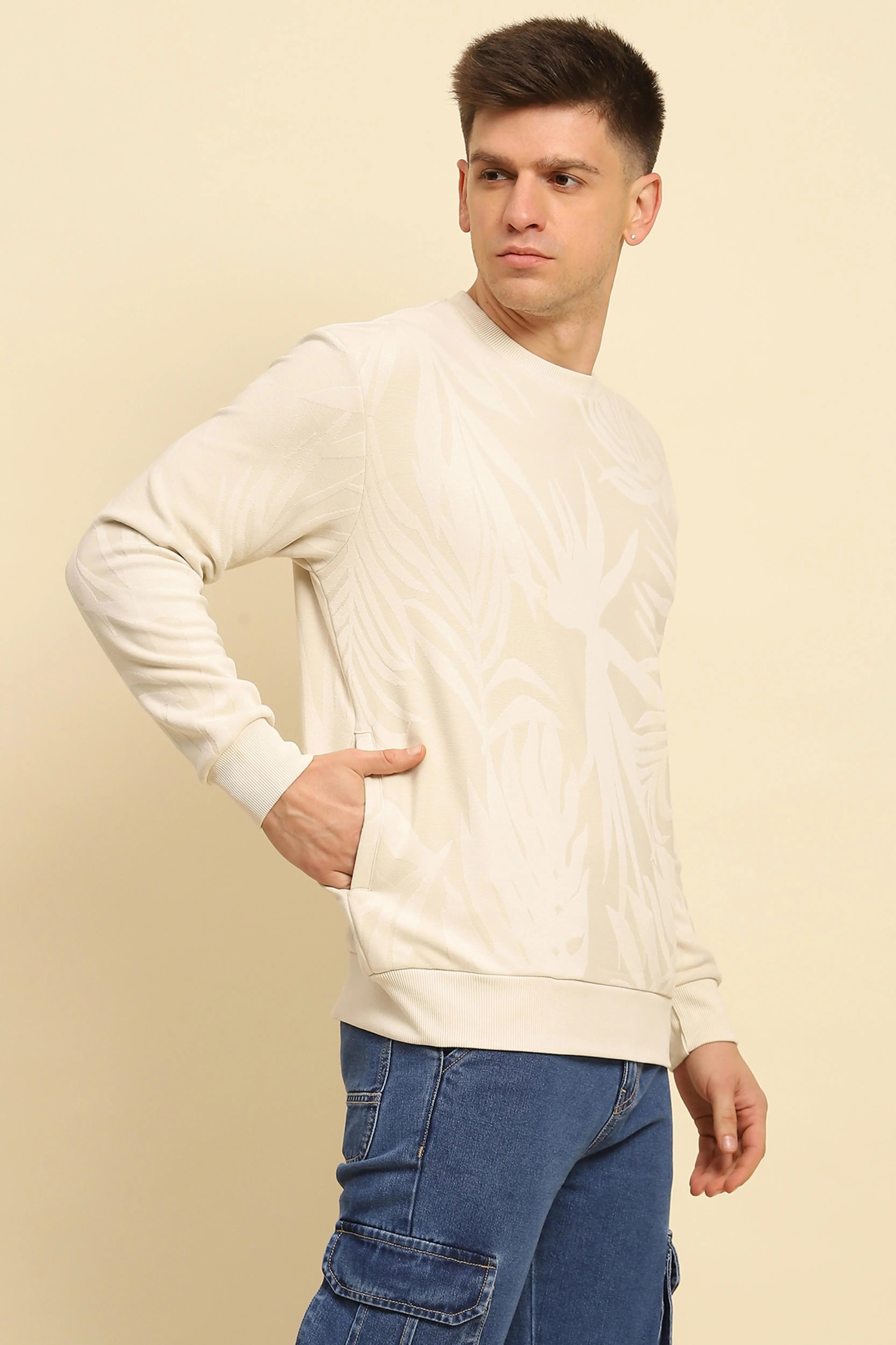 Natural Textured Sweatshirt - Global Republic