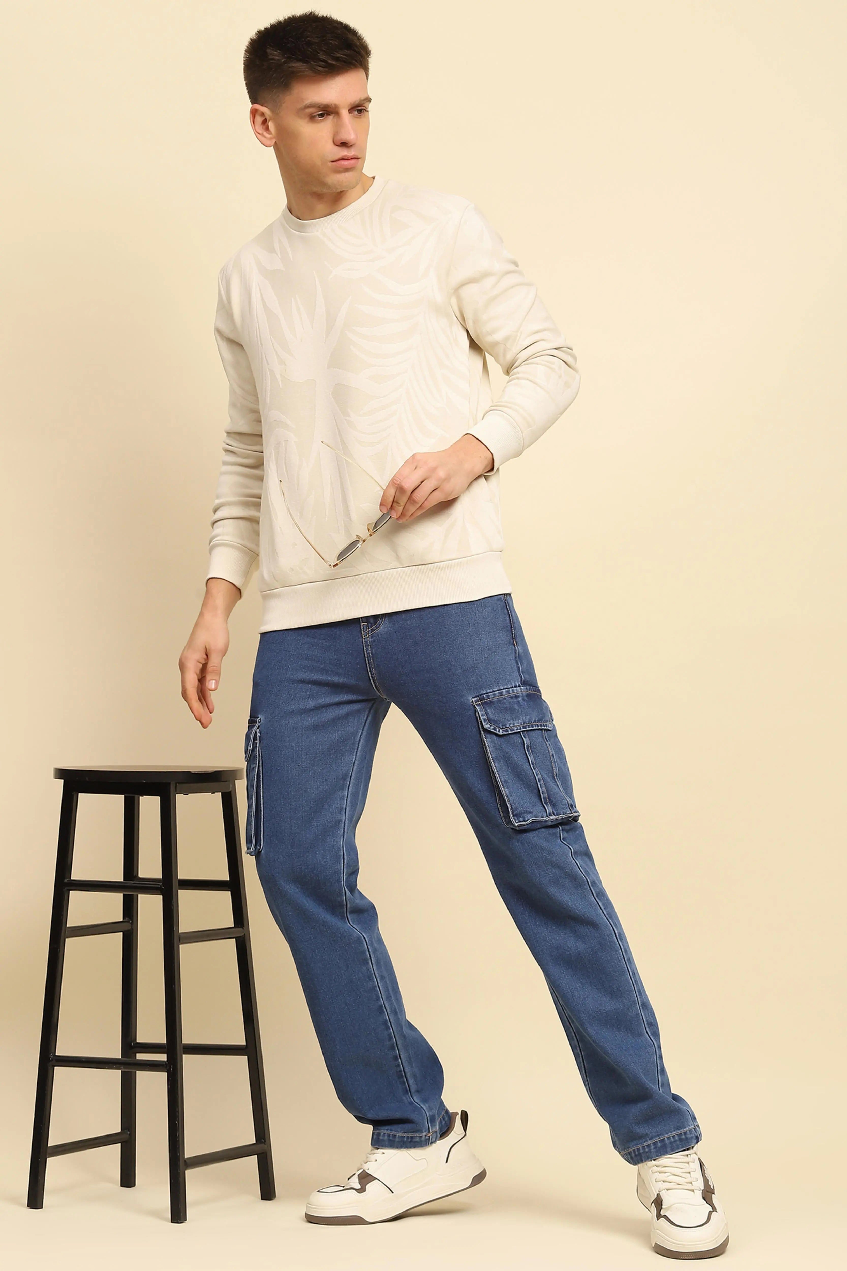 Natural Textured Sweatshirt - Global Republic