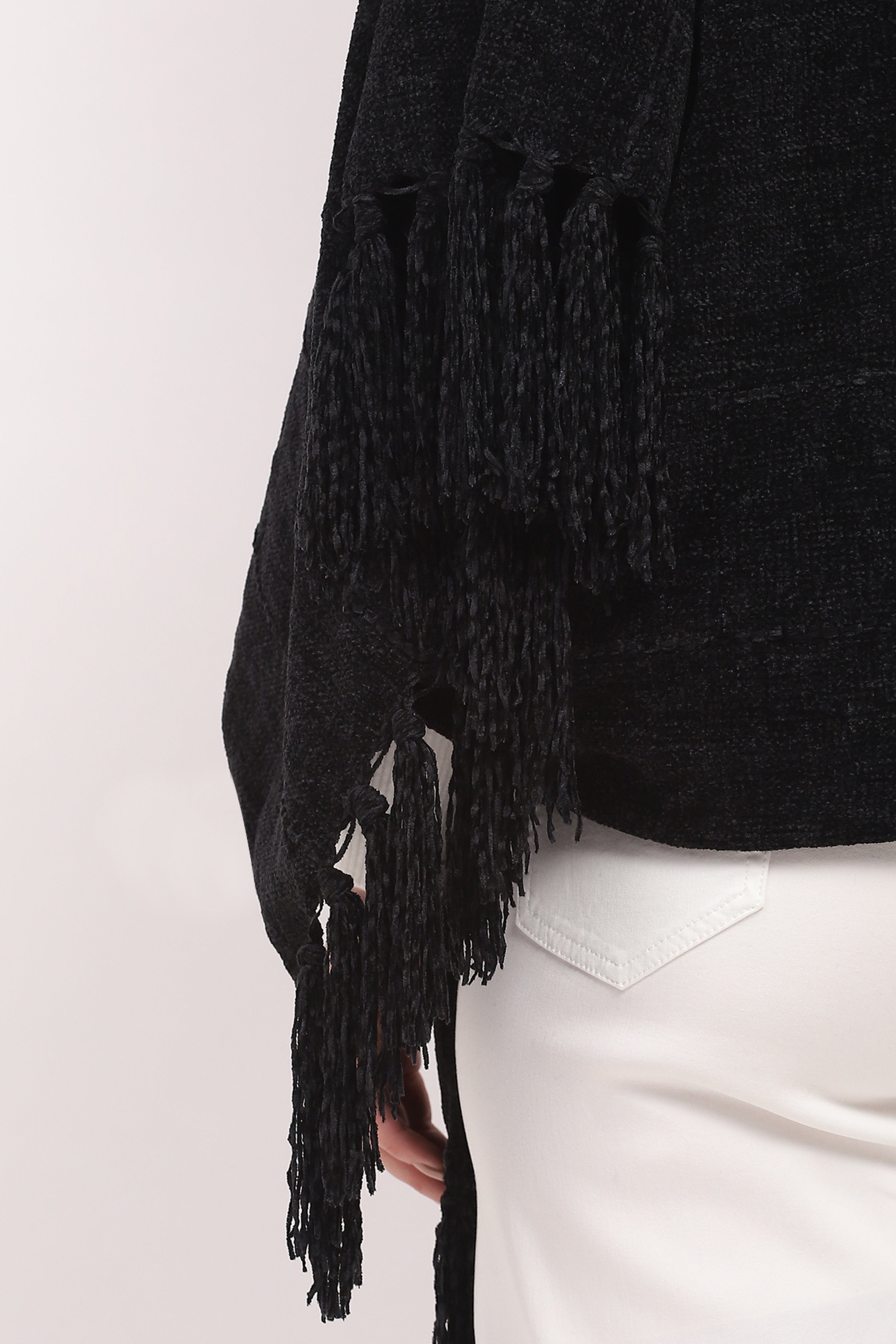 Black Luxury Winter Stole