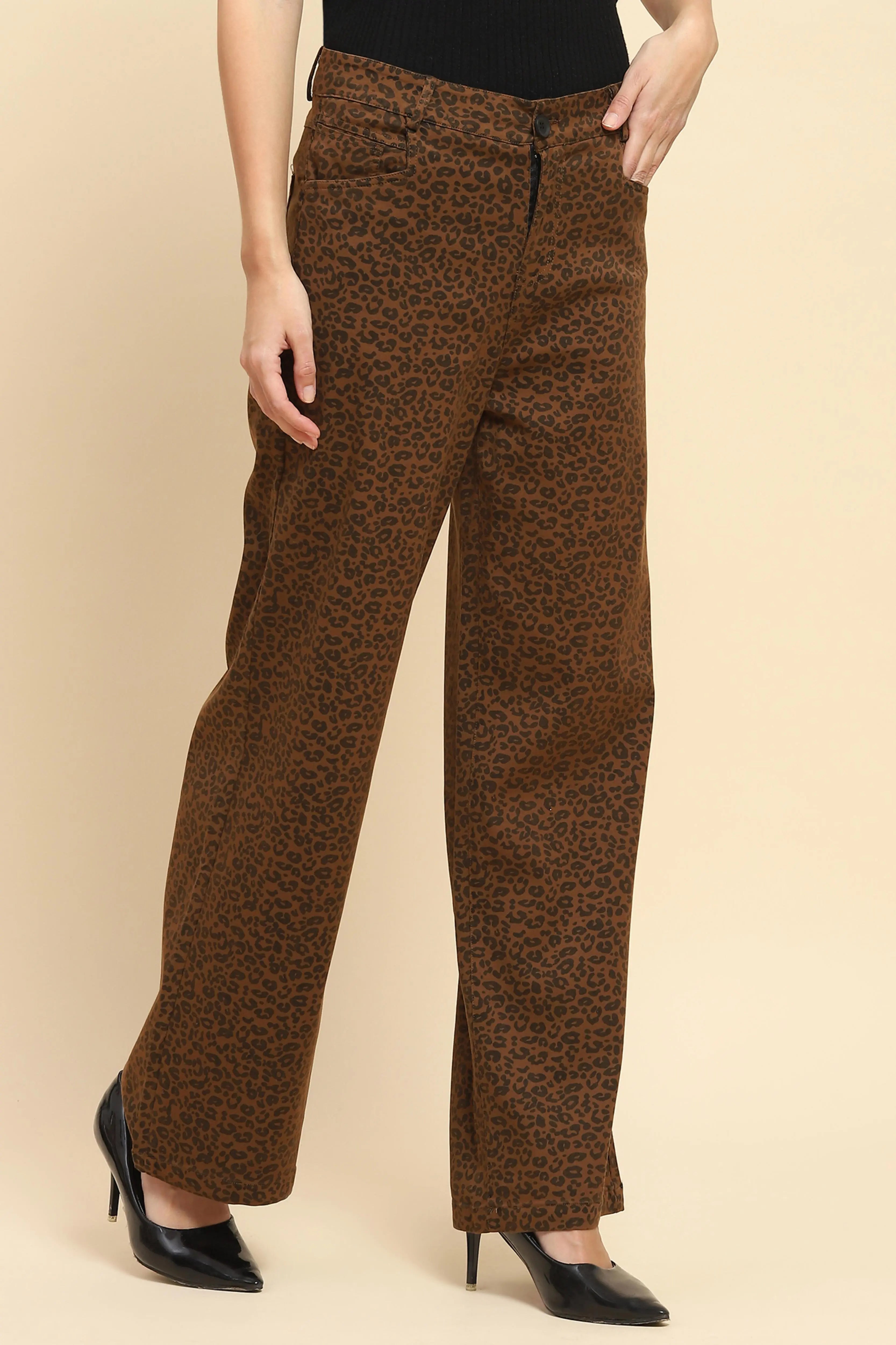 Animal Print Loose Fit Trouser - Global Republic