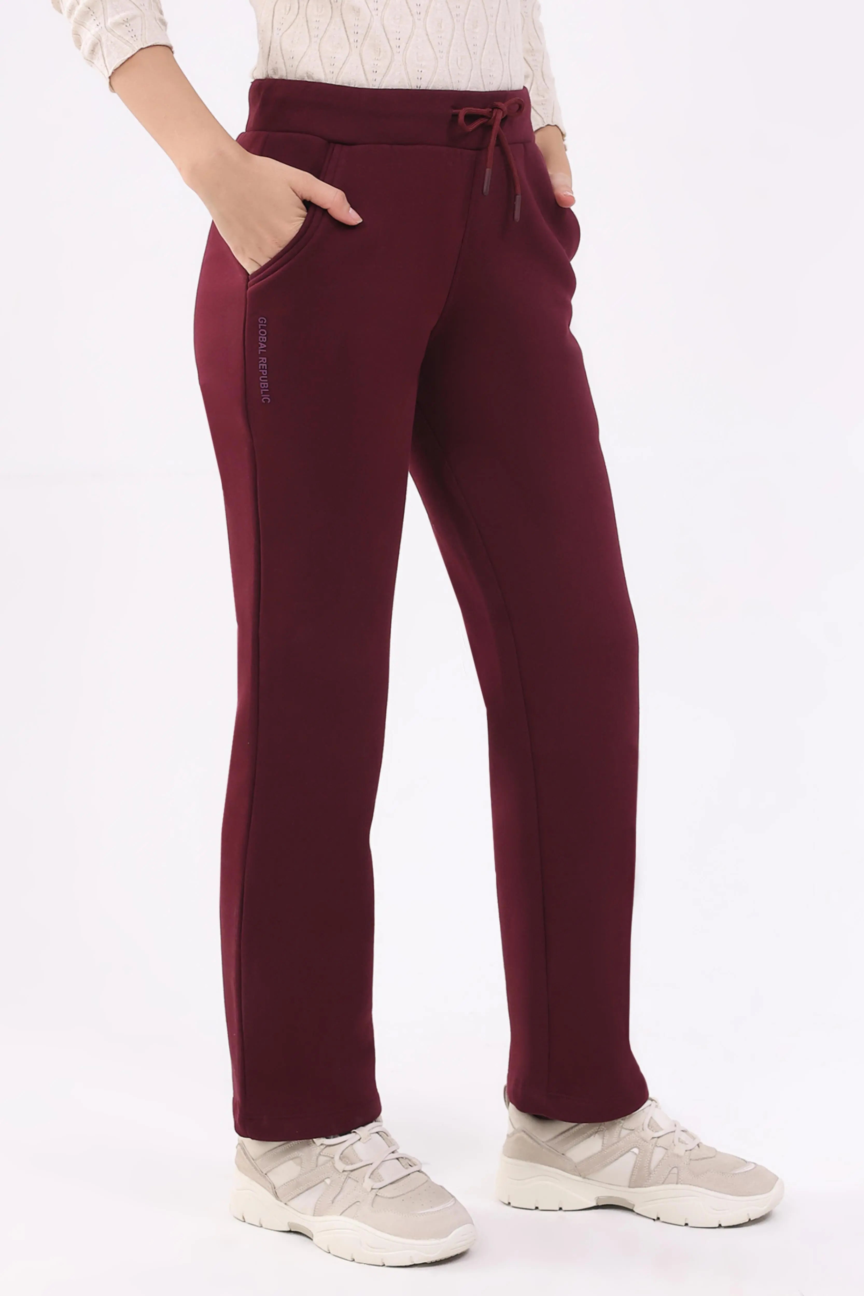 Wine Fleece-Lined Winter Lower - Global Republic