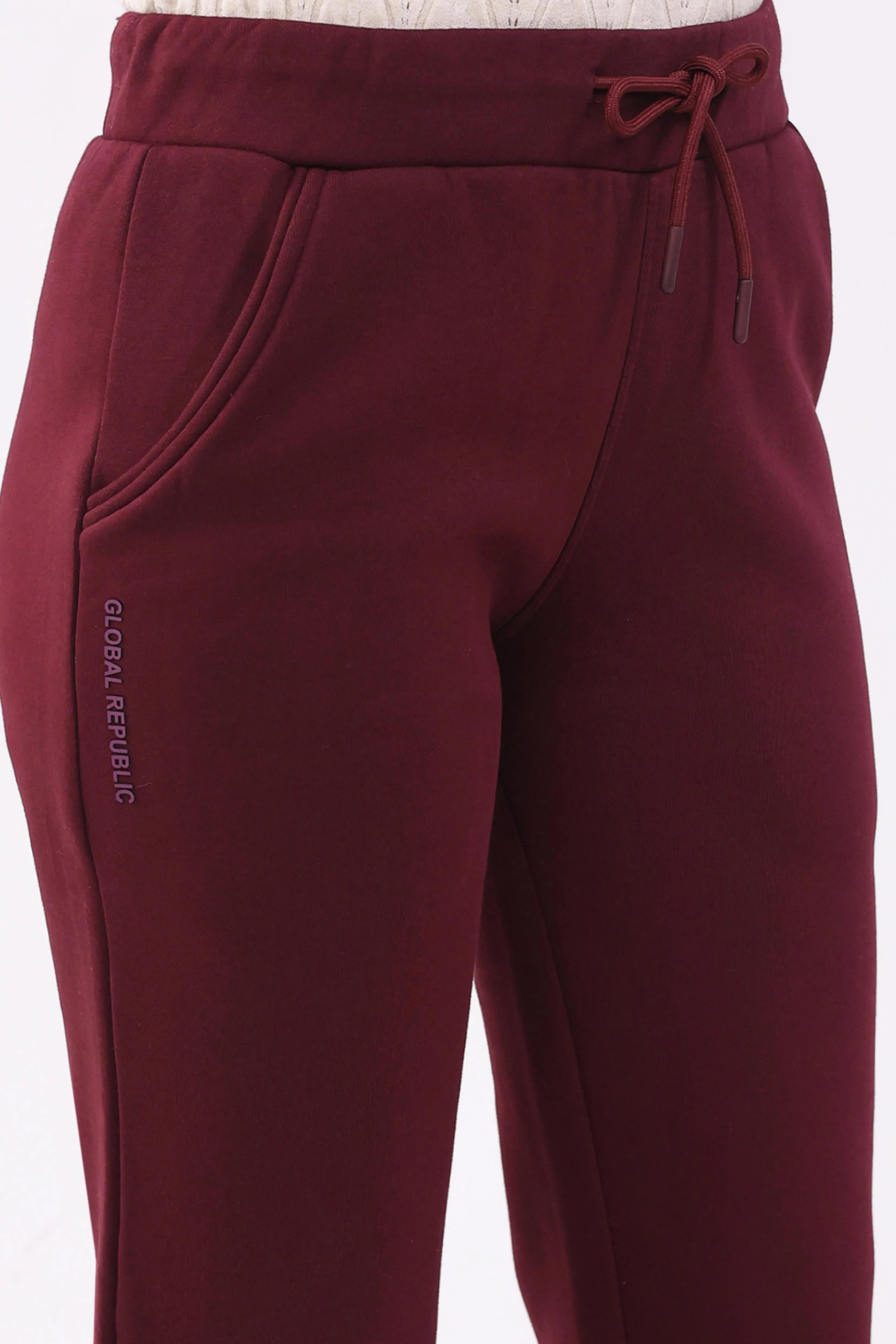 Wine Fleece-Lined Winter Lower - Global Republic