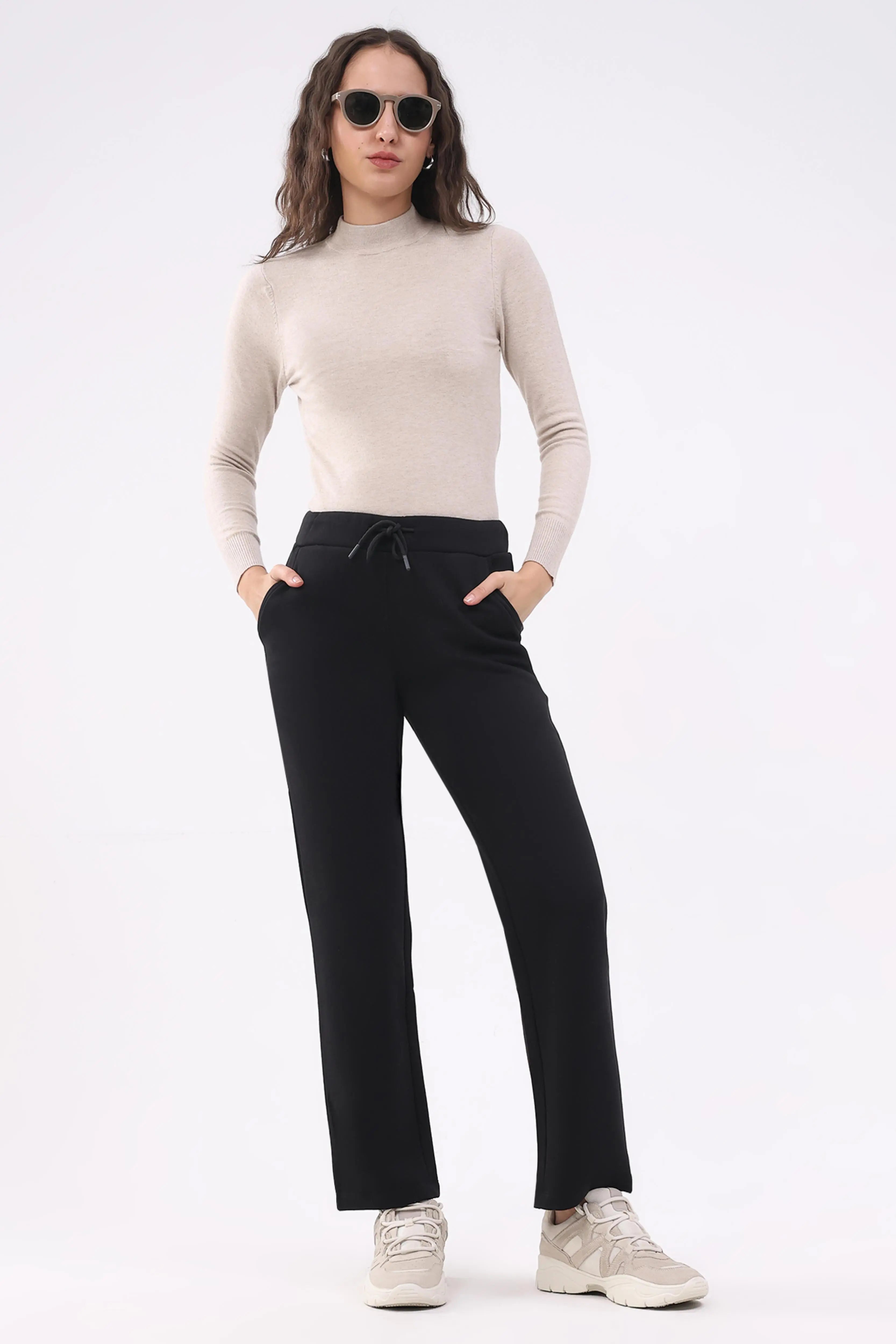 Black Fleece-Lined Winter Lower - Global Republic