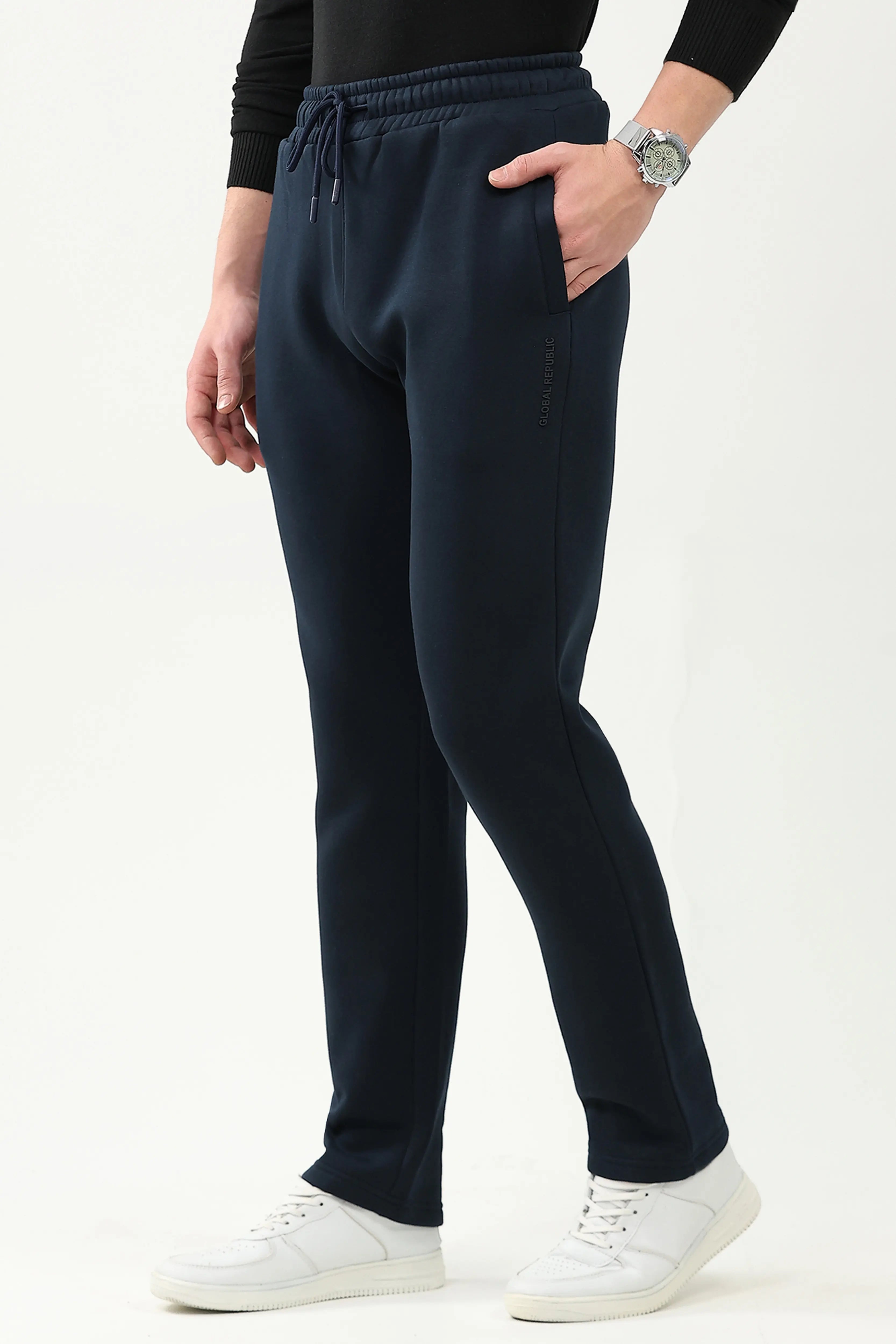 Cotton Fleece-Lined Casual Lower