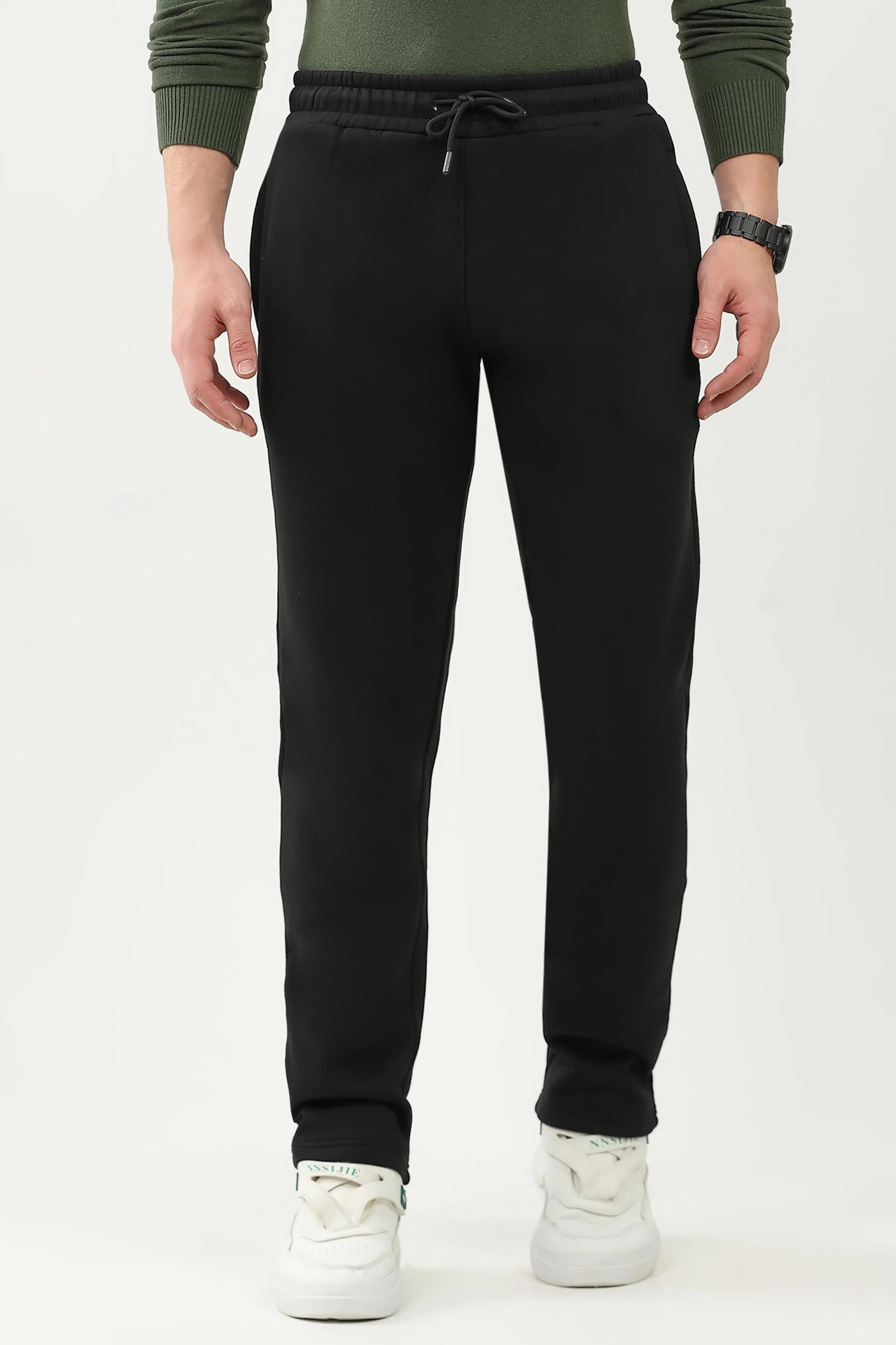 Cotton Fleece-Lined Casual Lower