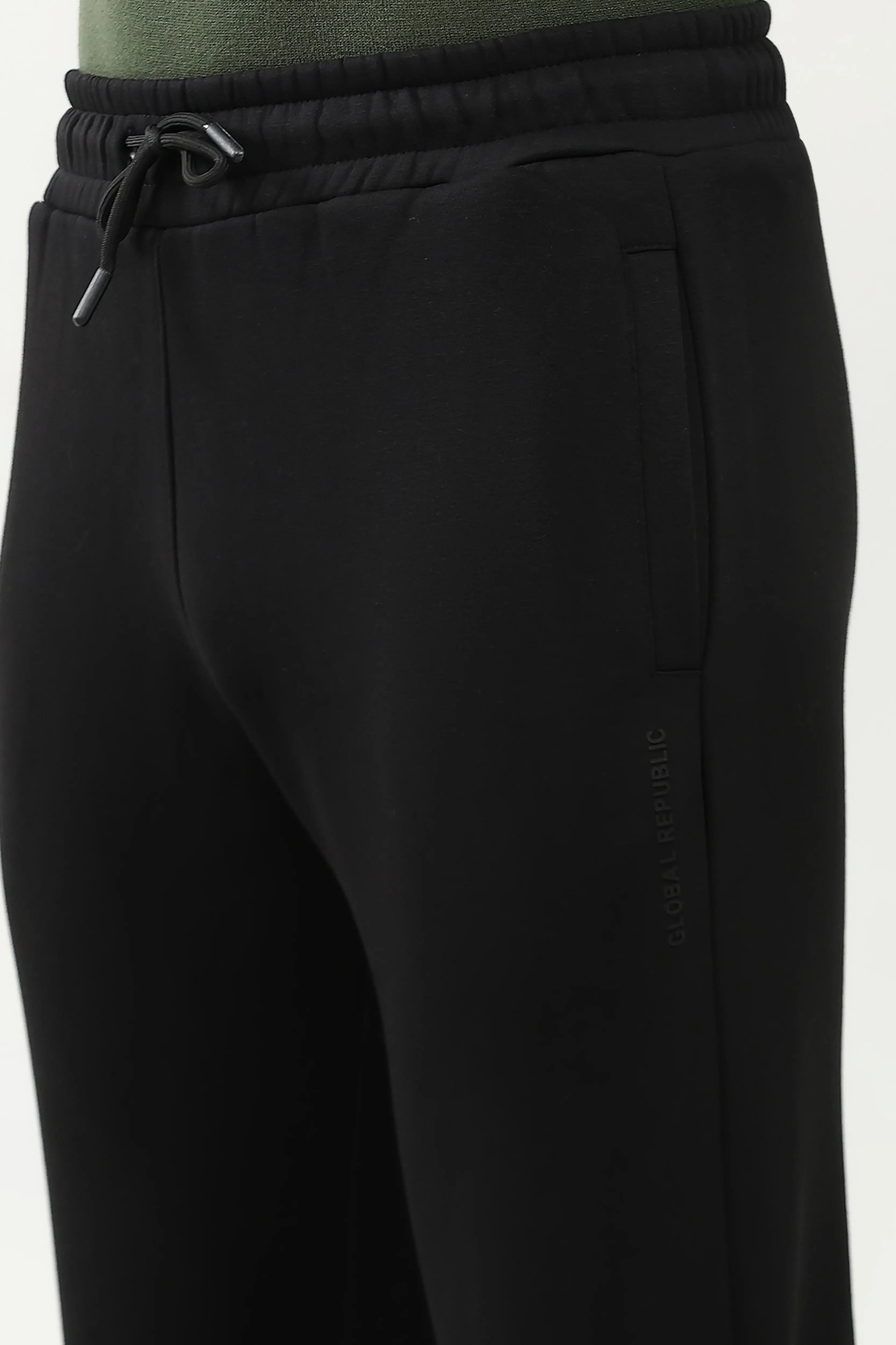 Cotton Fleece-Lined Casual Lower - Global Republic