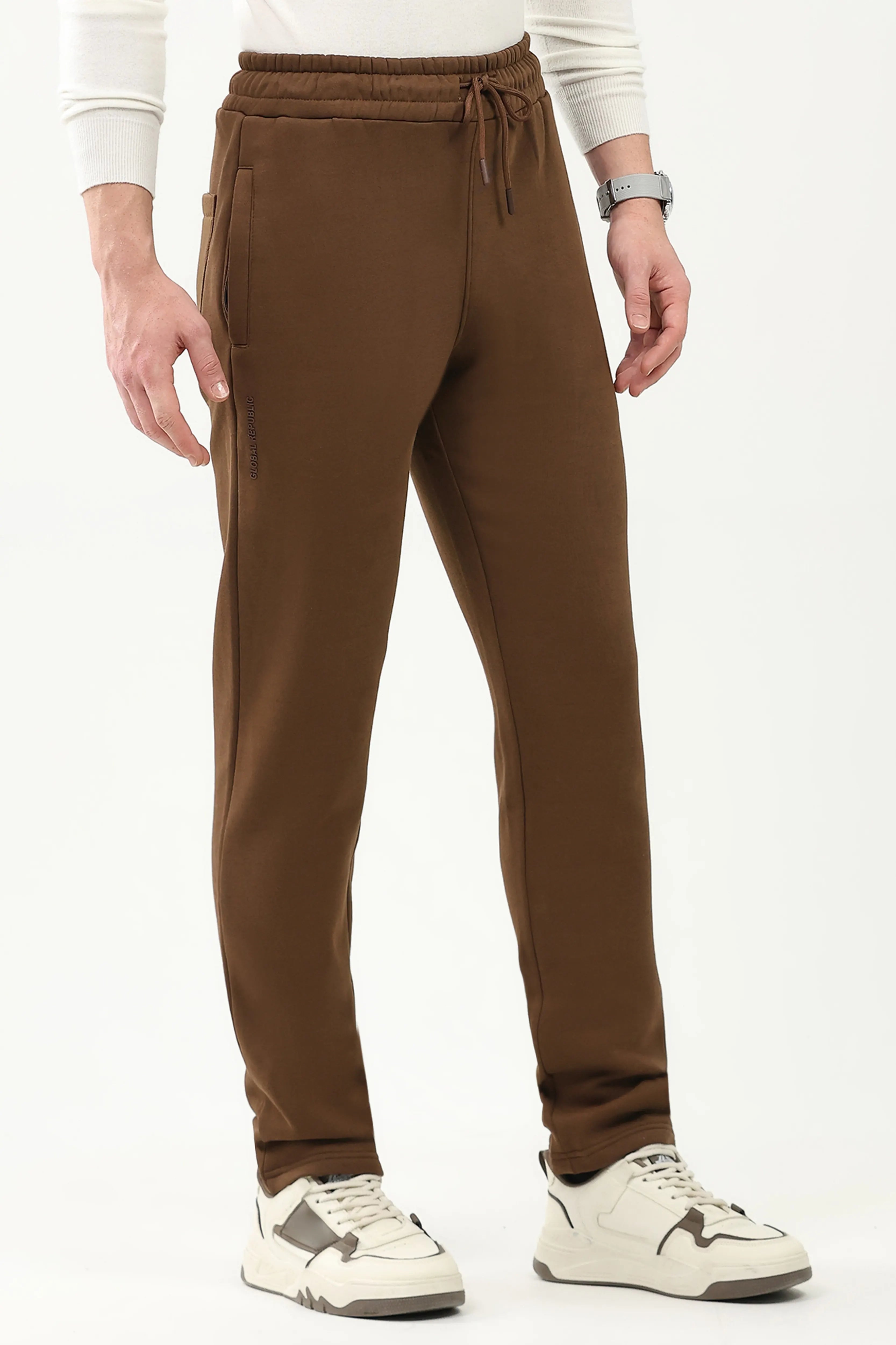 Cotton Fleece-Lined Casual Lower