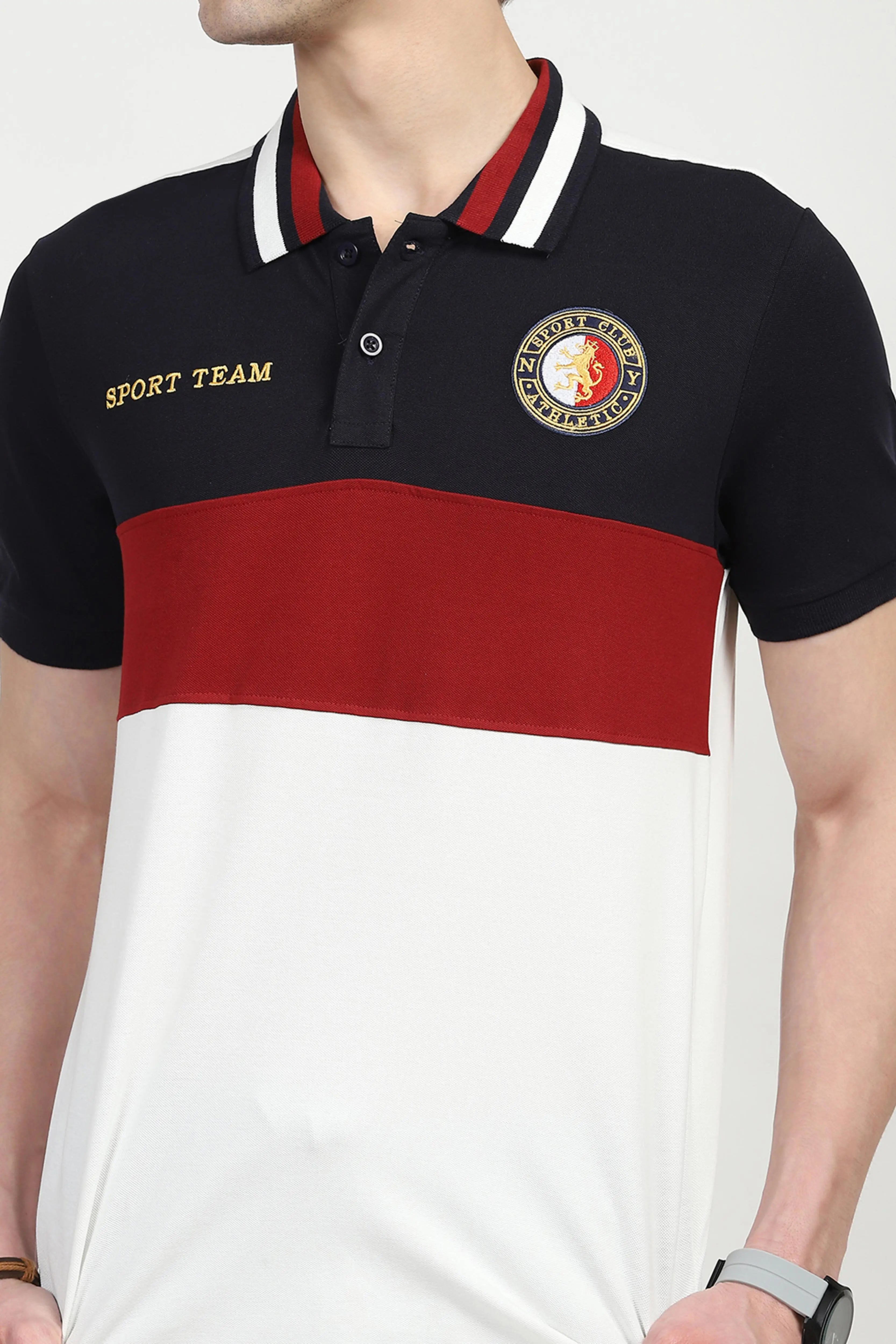 Maroon Cotton Polo T-Shirt - Global Republic
