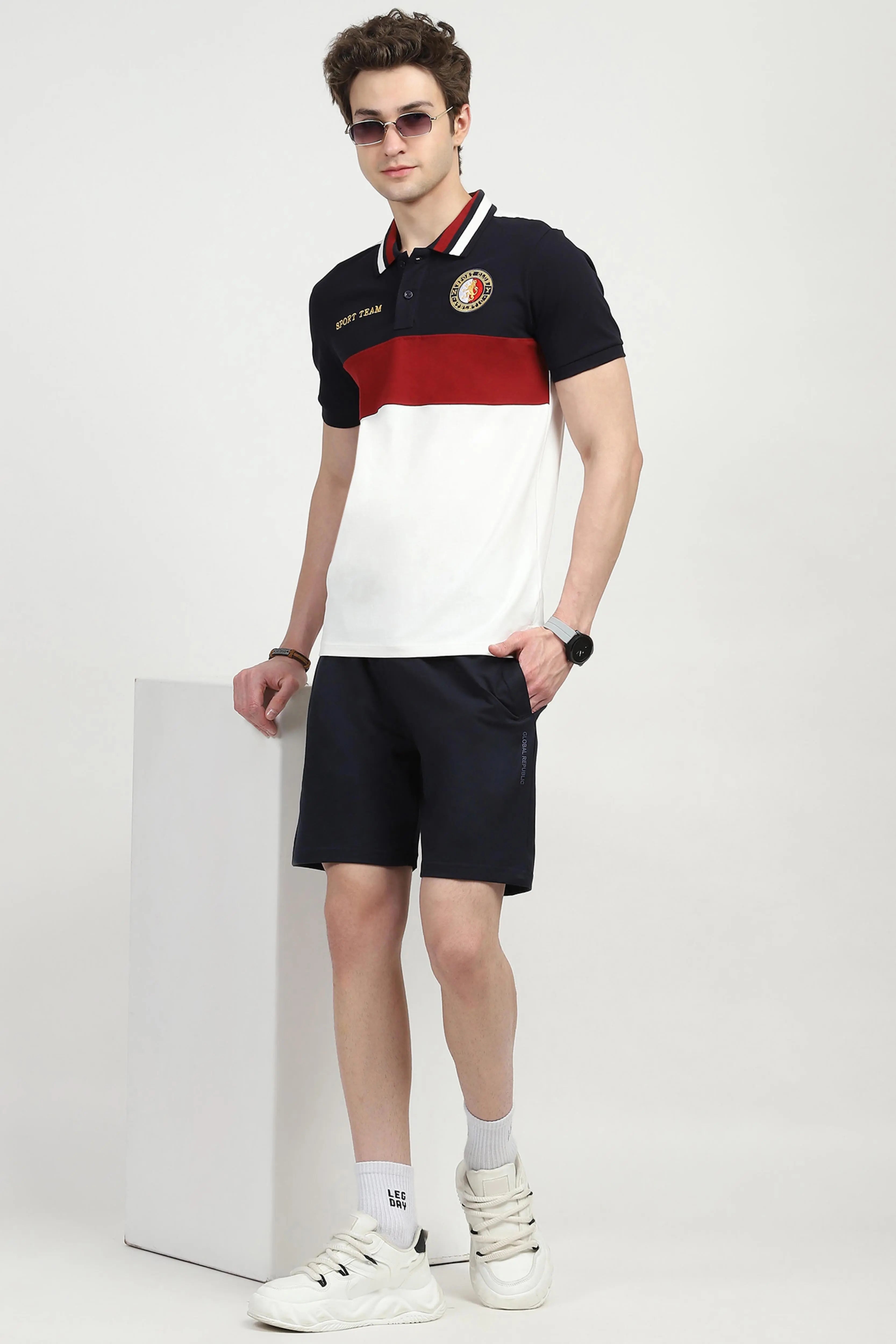 Maroon Cotton Polo T-Shirt - Global Republic