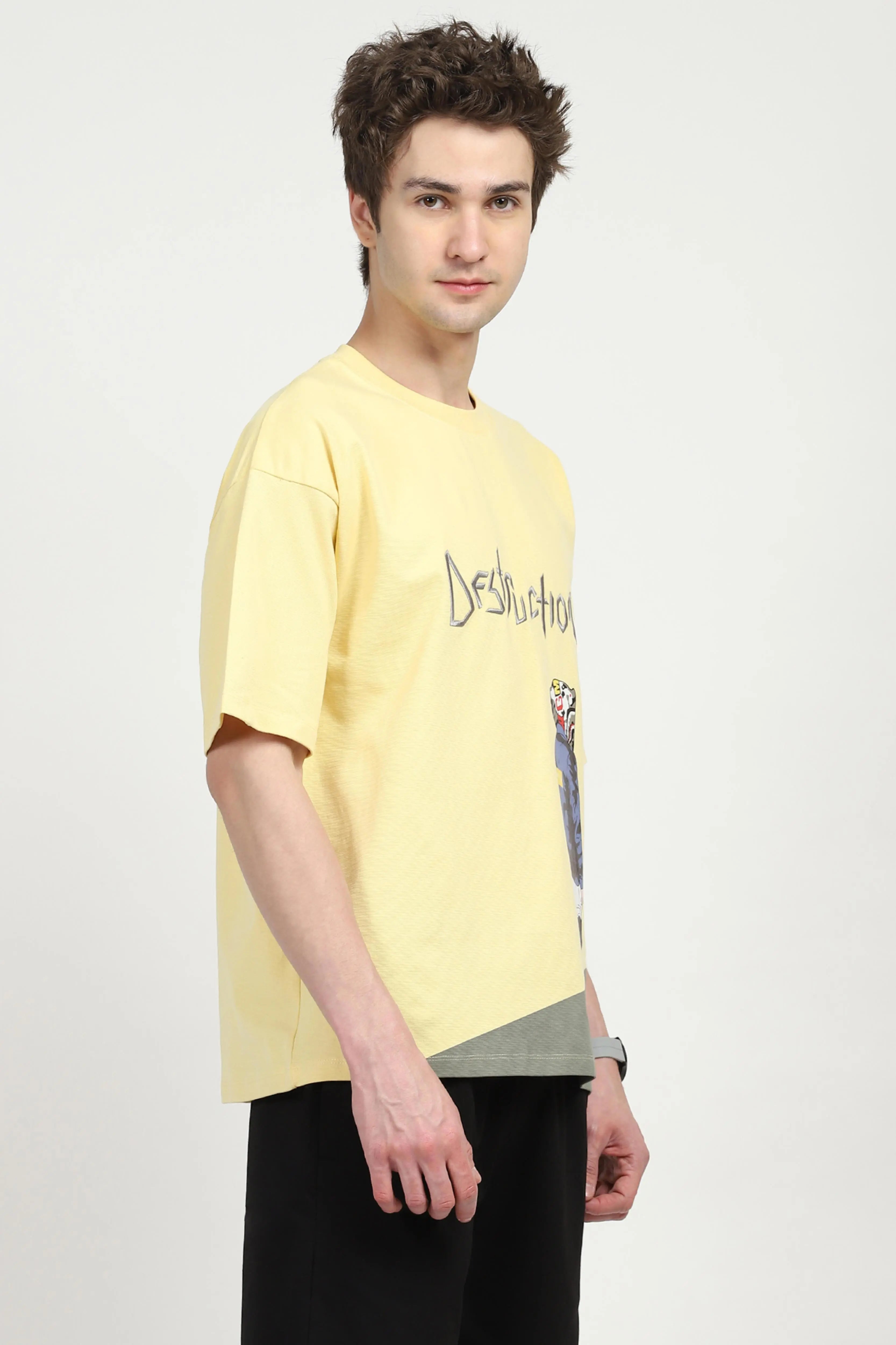 Oversized Graphic Cotton T-shirt - Global Republic