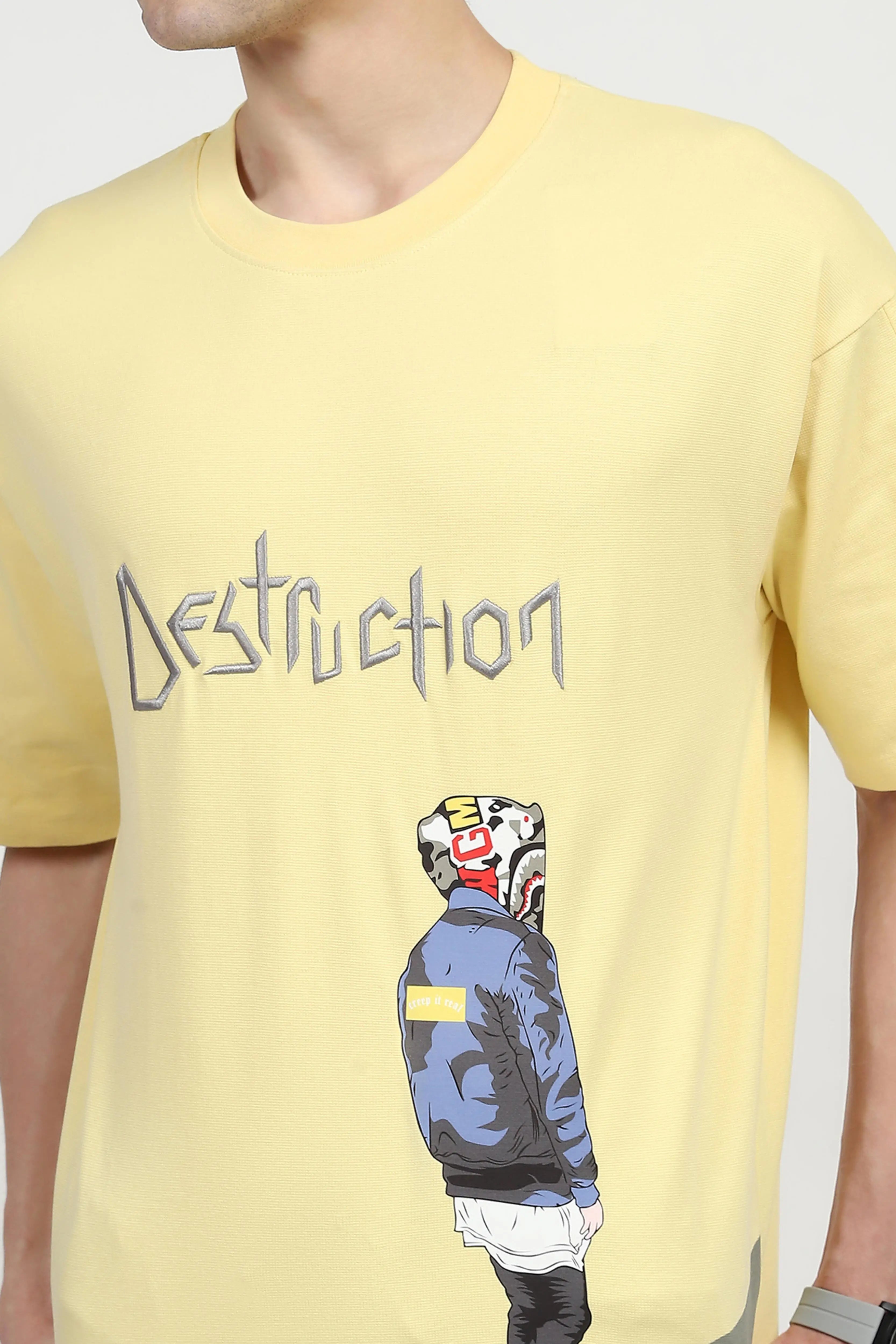 Oversized Graphic Cotton T-shirt - Global Republic