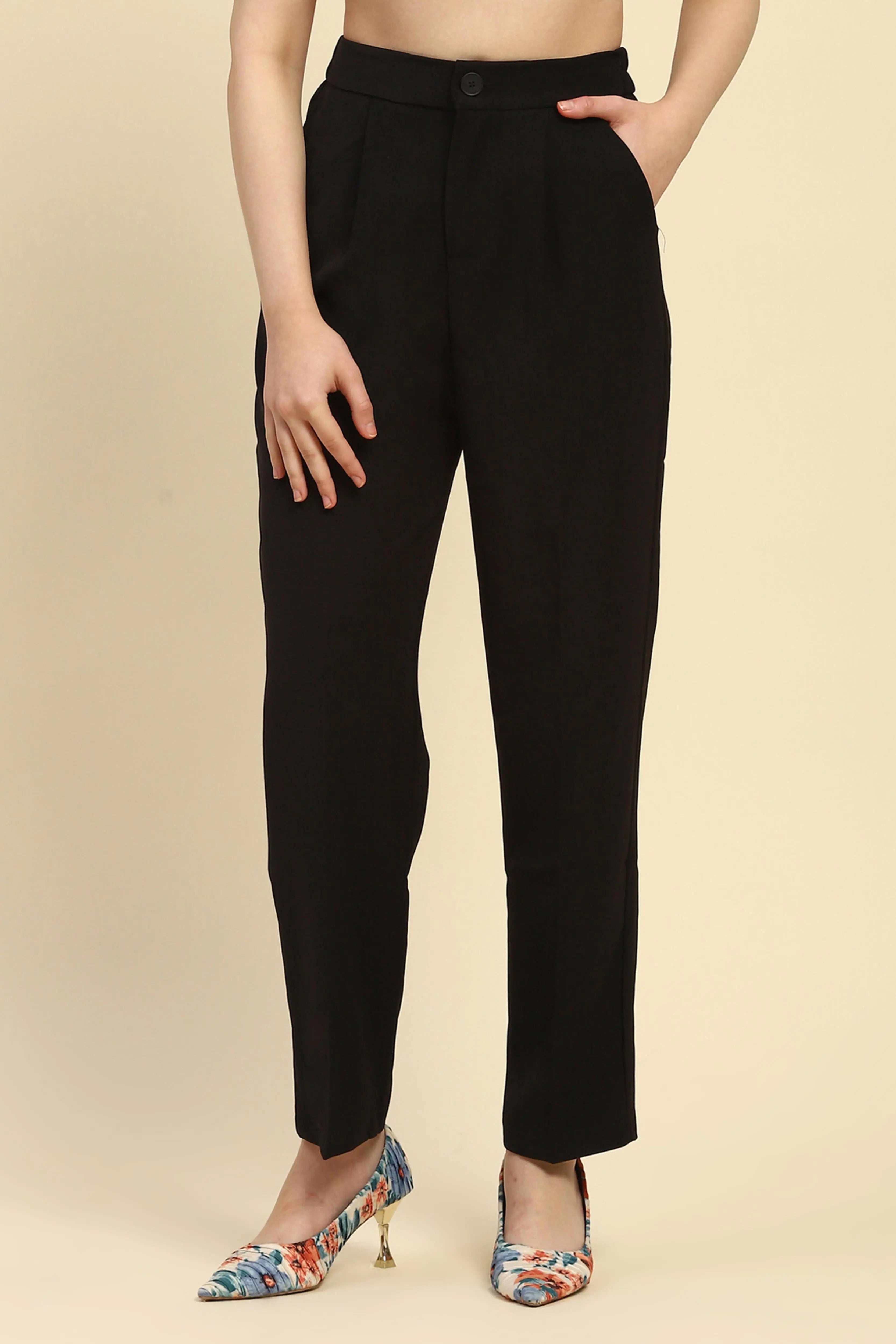 Korean  Black Trouser - Global Republic