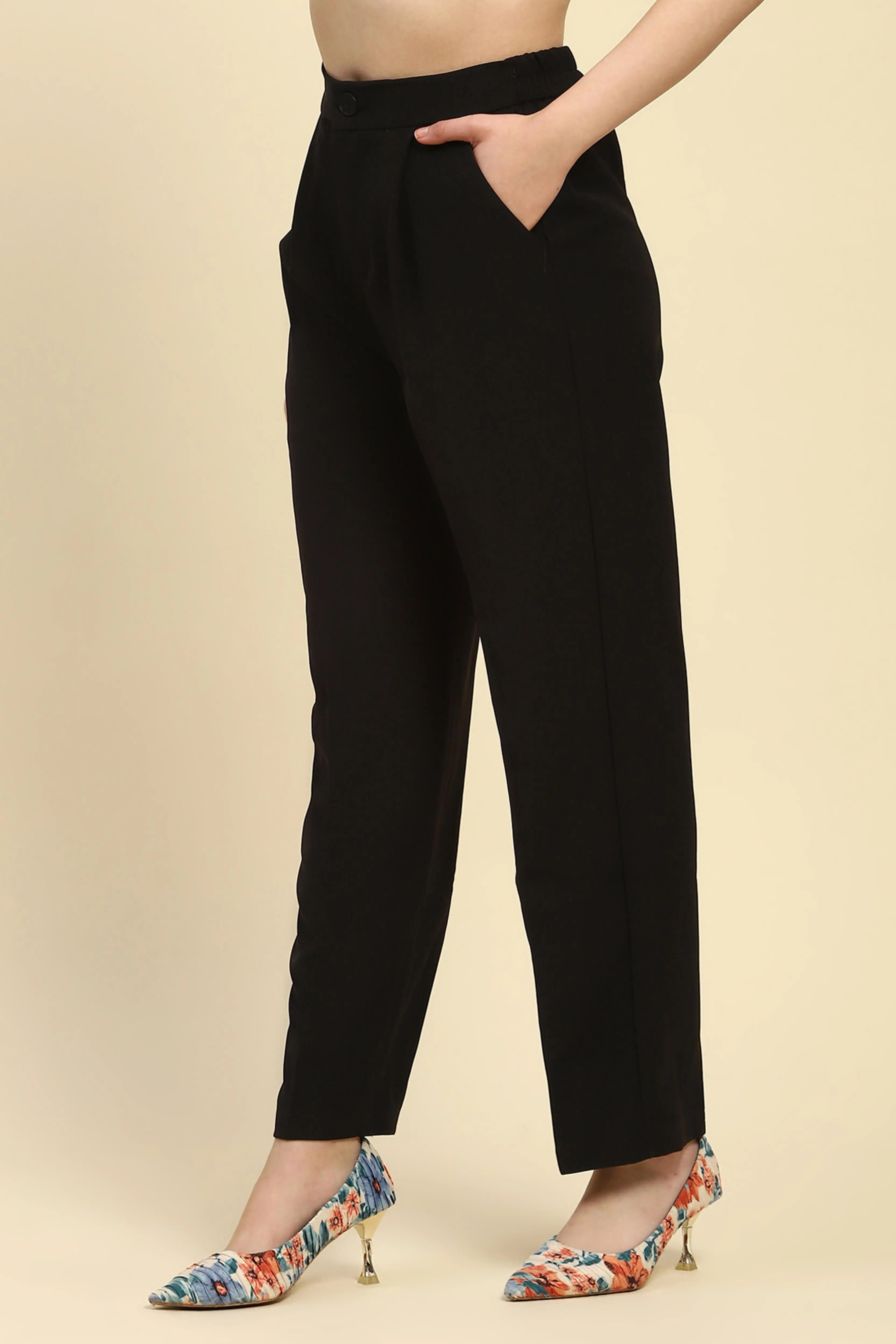 Korean  Black Trouser - Global Republic