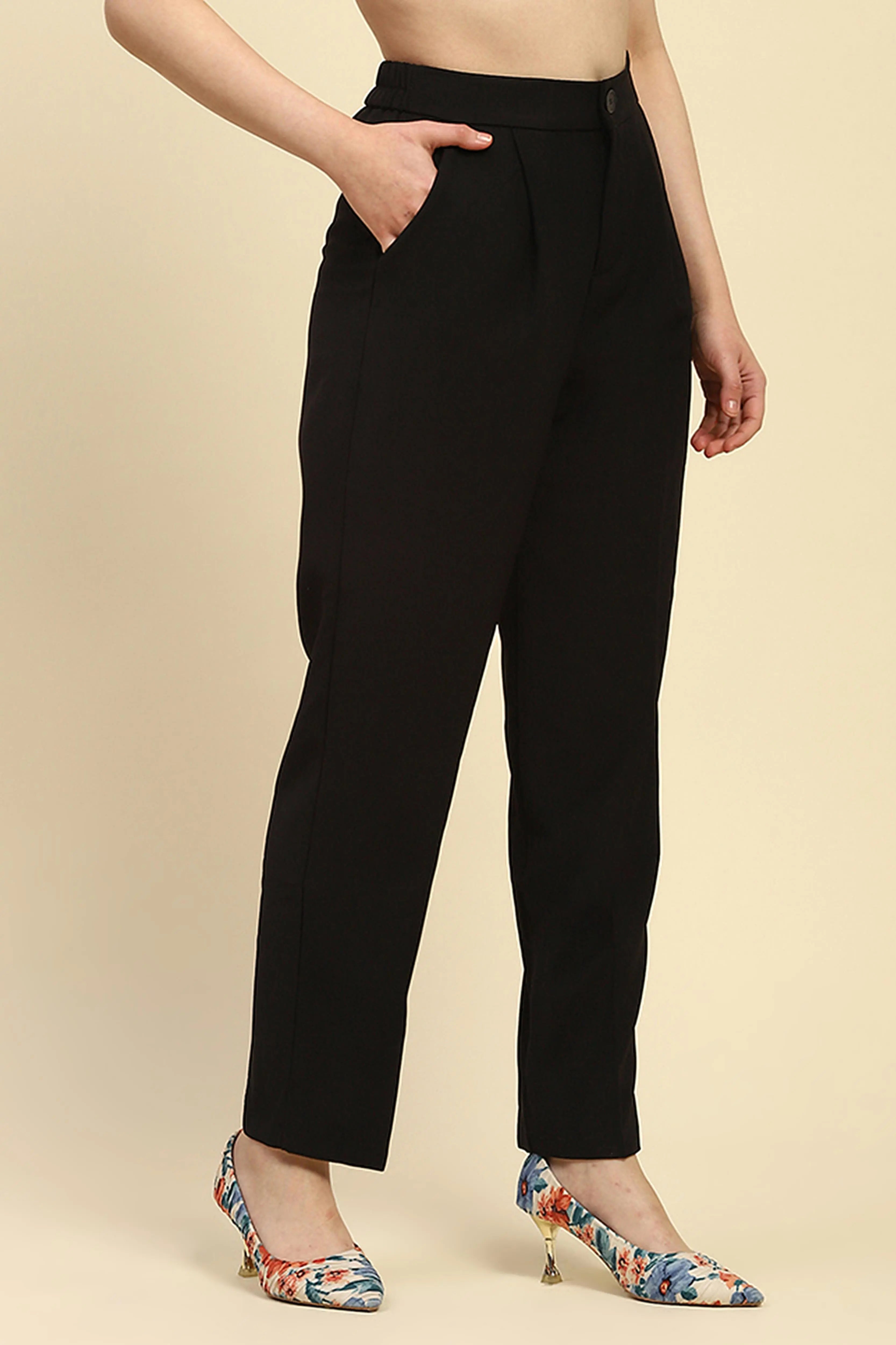 Korean  Black Trouser - Global Republic