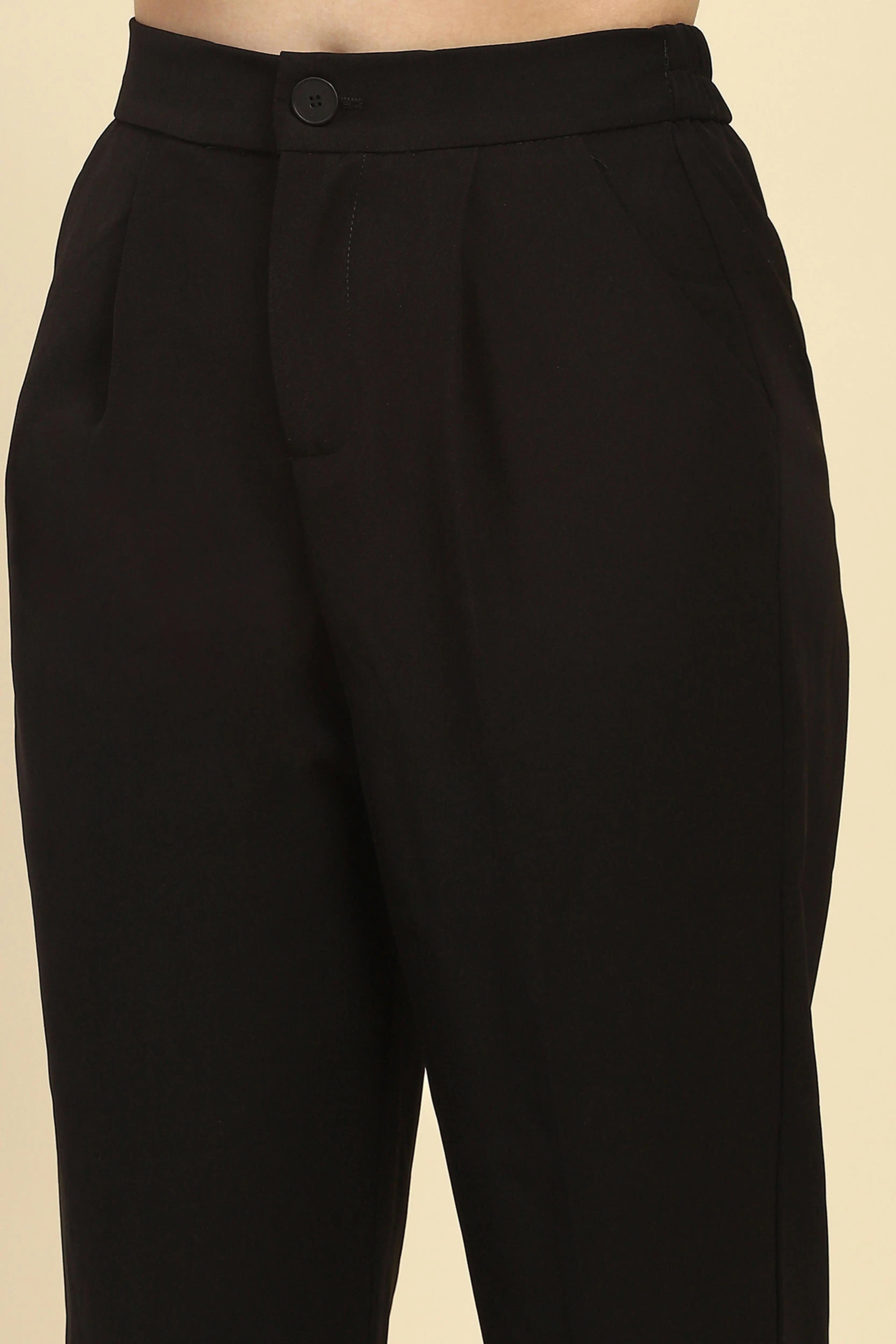Korean  Black Trouser - Global Republic
