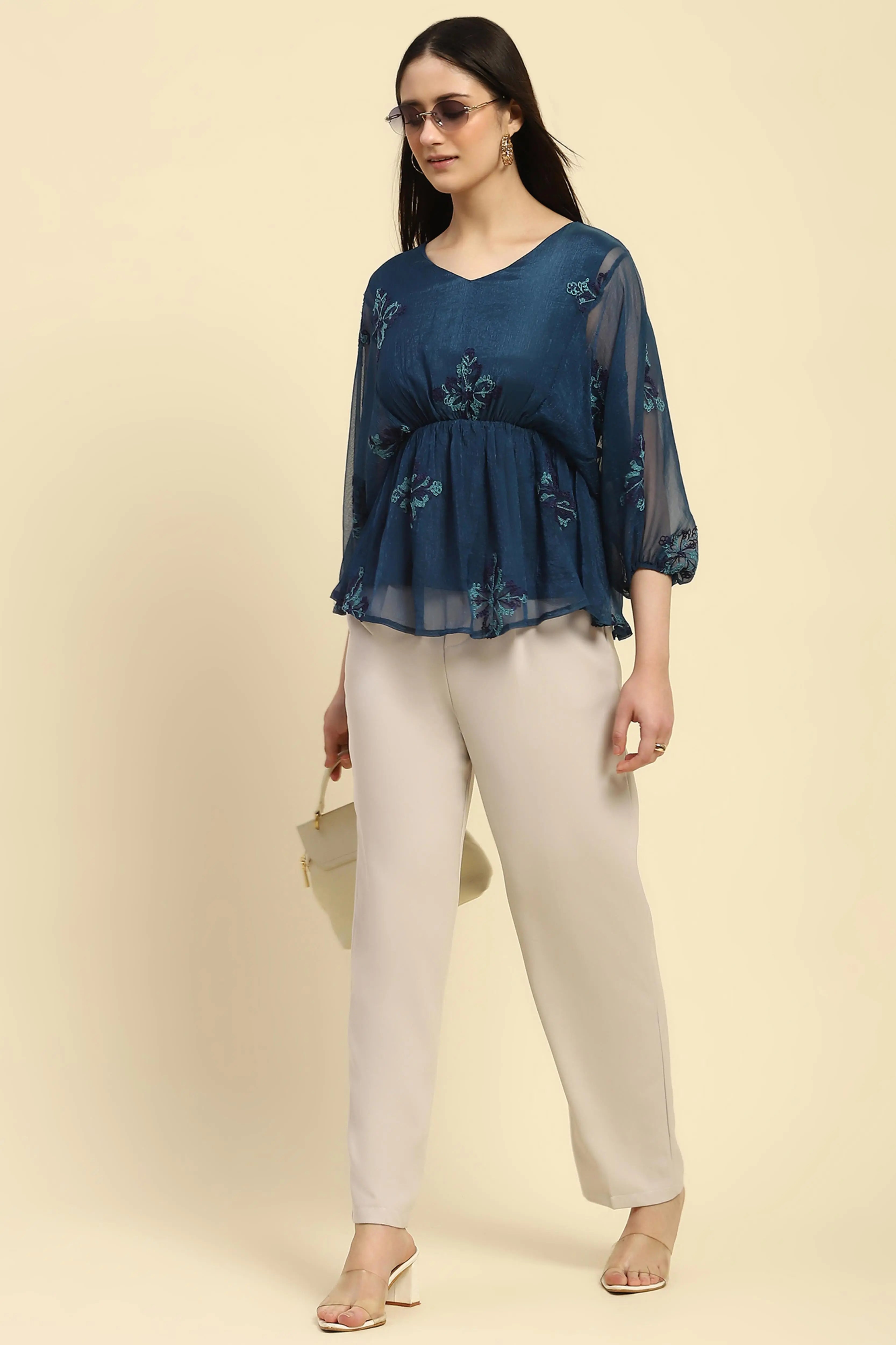 Ecru  Korean Formal Trouser - Global Republic