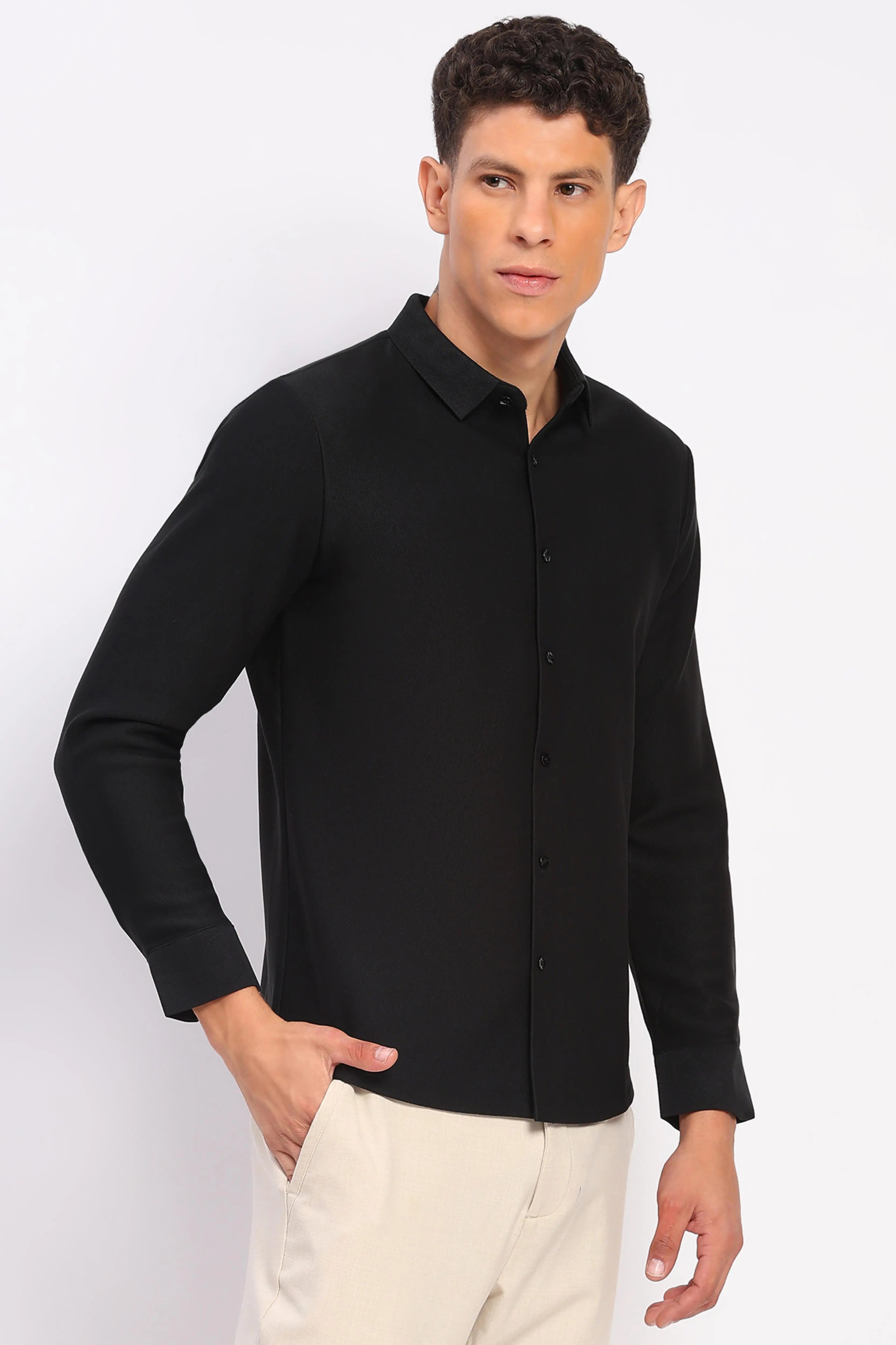 Men's Fleece-Lined Stretch Winter Shirt - Global Republic