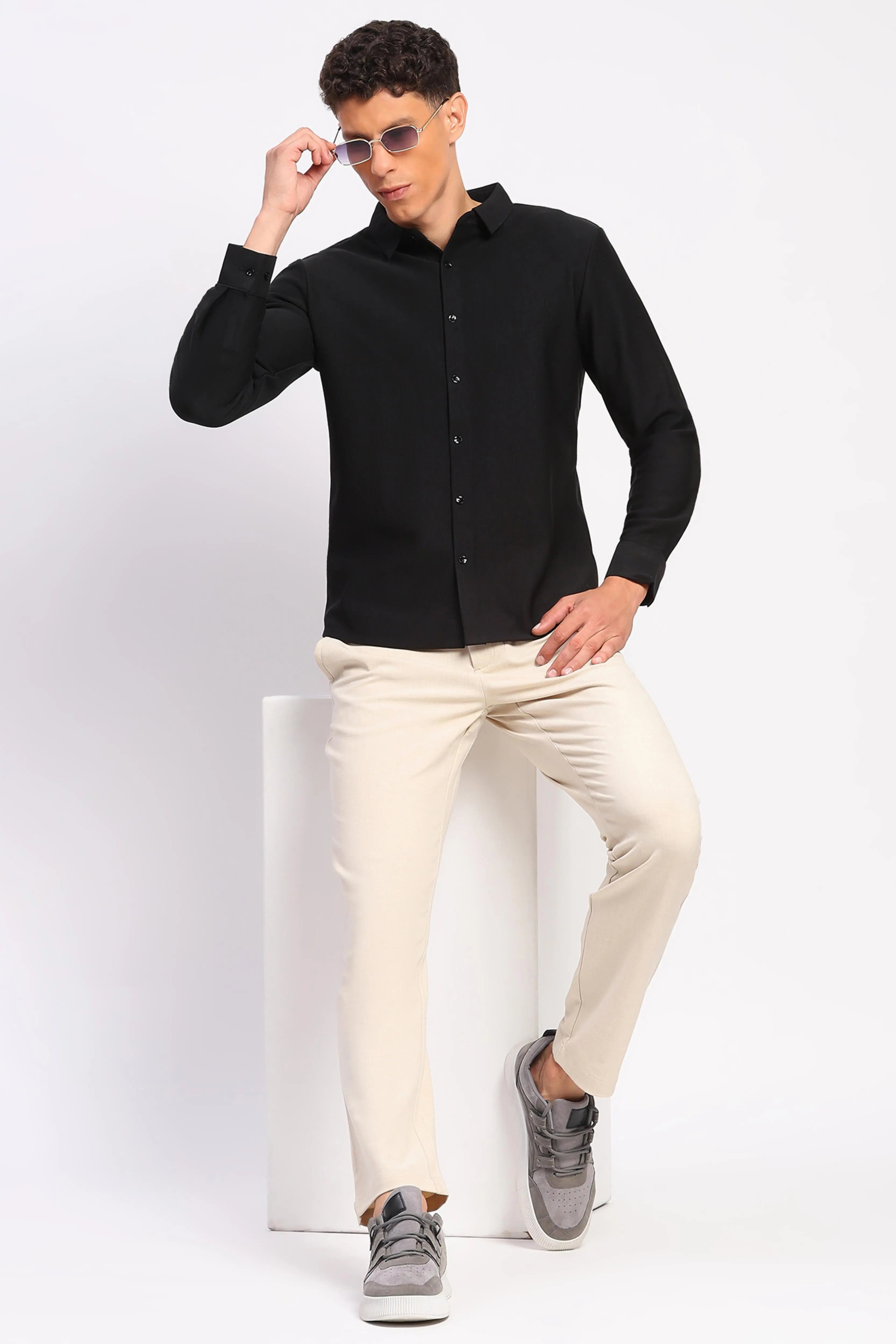 Men's Fleece-Lined Stretch Winter Shirt - Global Republic