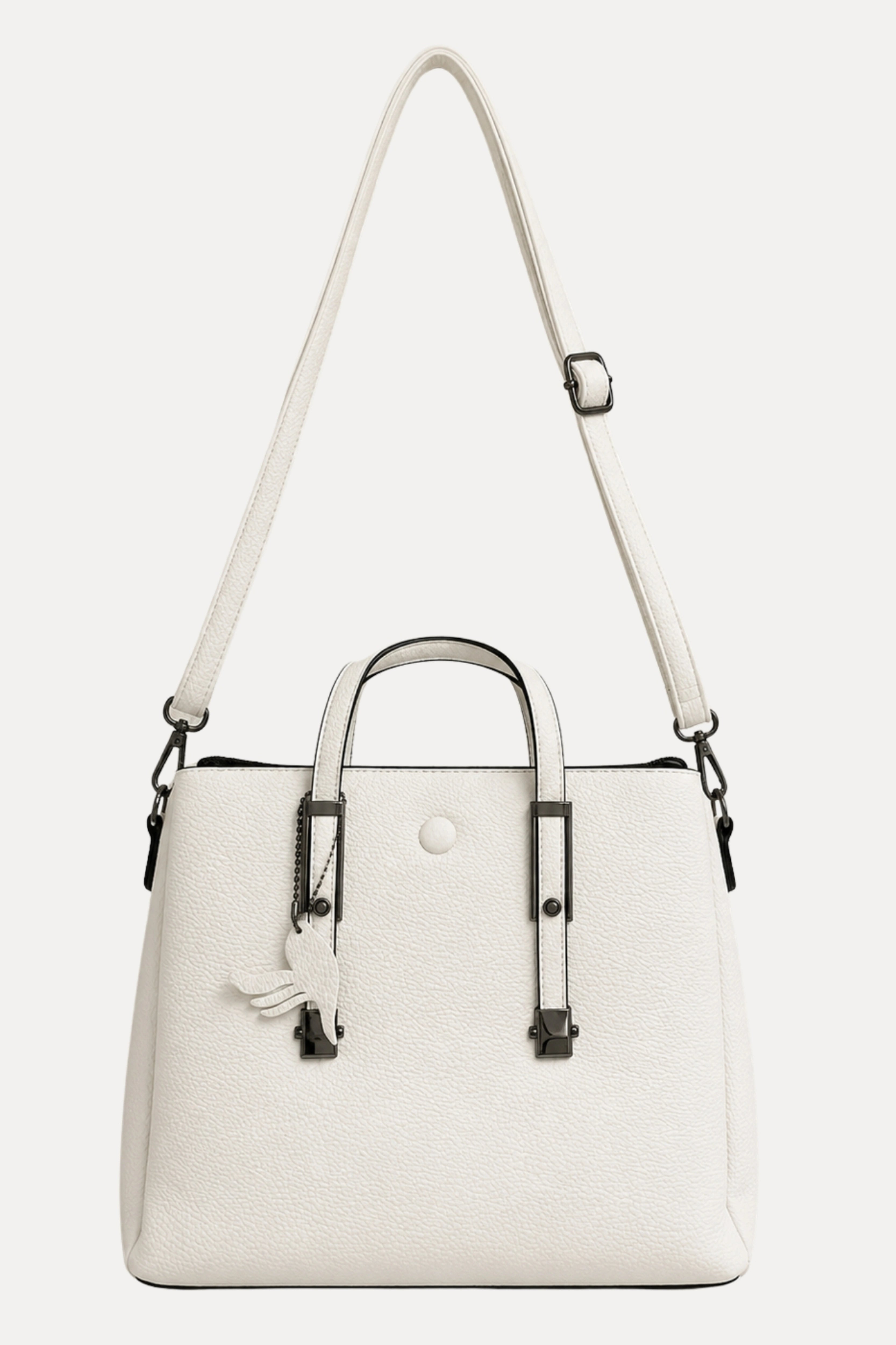 White PU Handbag