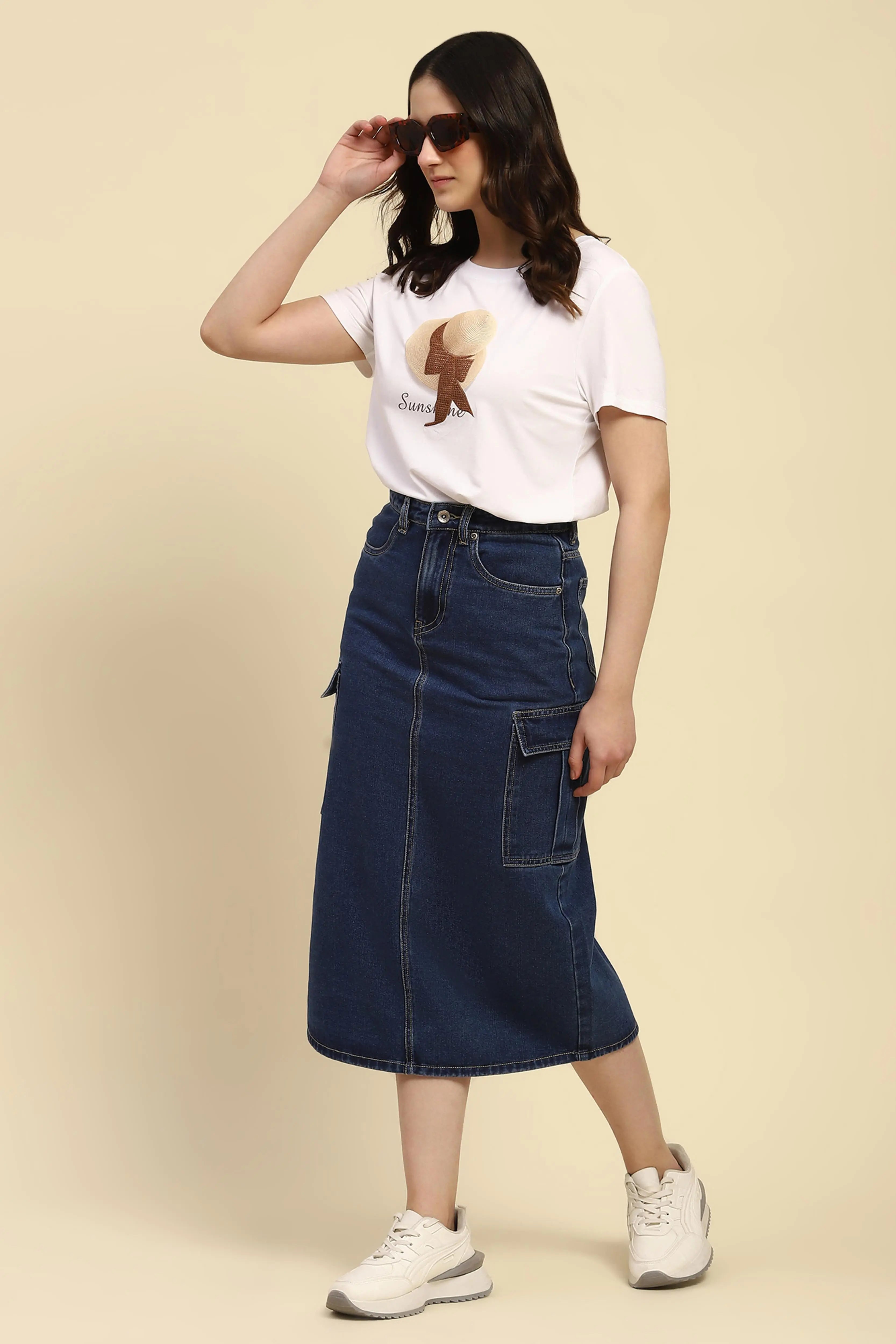 White Embroidered Modal Top - Global Republic