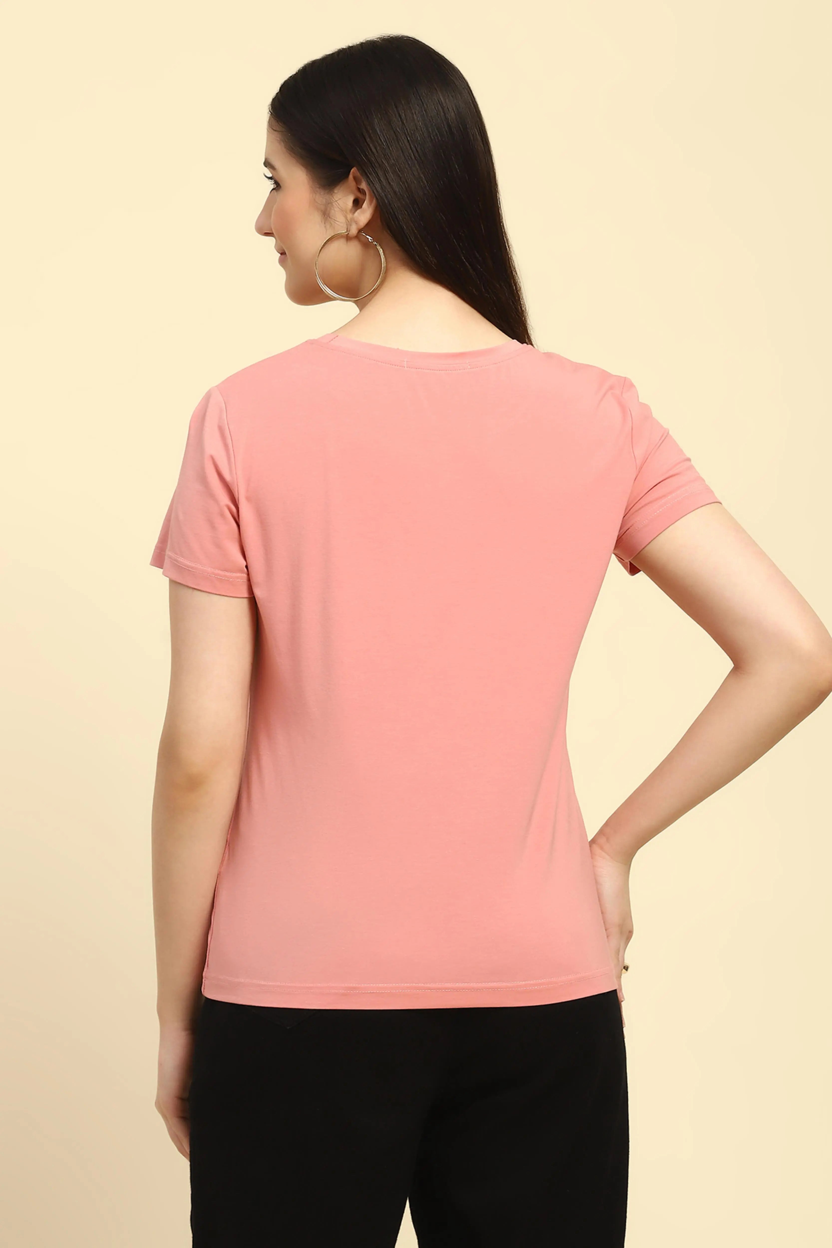 Pink Embroidered Modal Top - Global Republic