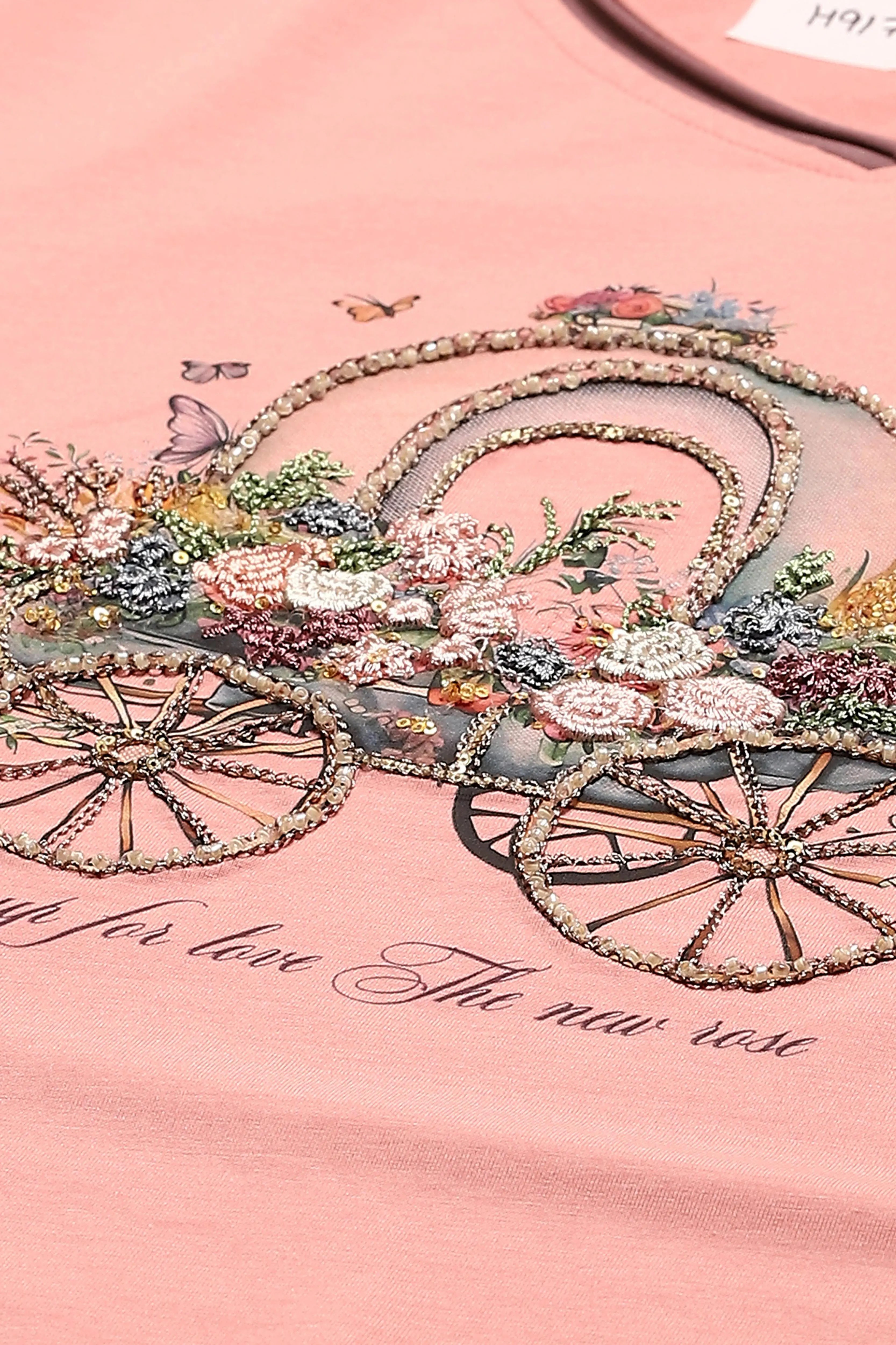 Pink Modal Embroidered Top - Global Republic