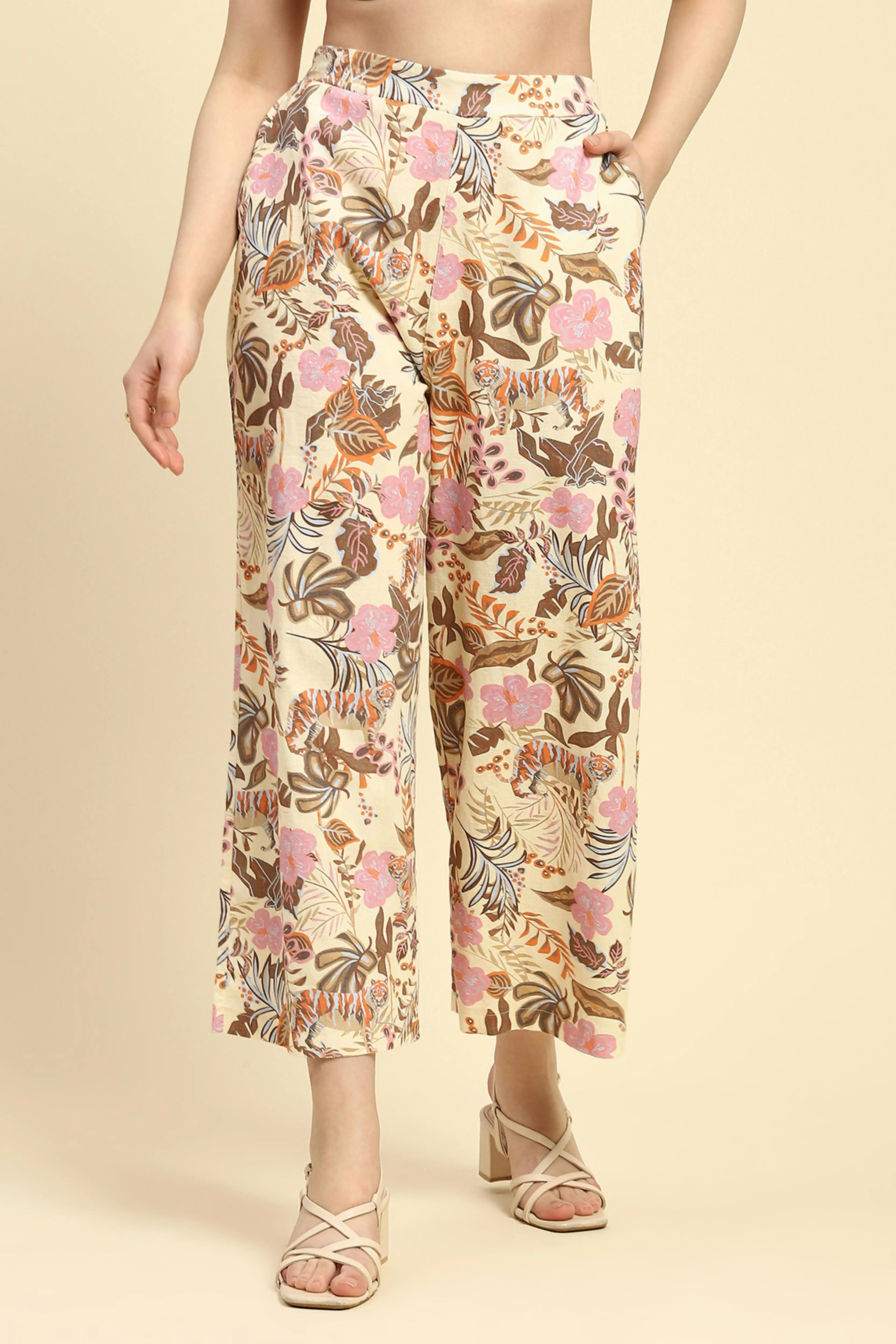 Multi Pastel Tropical Cotton Lower - Global Republic