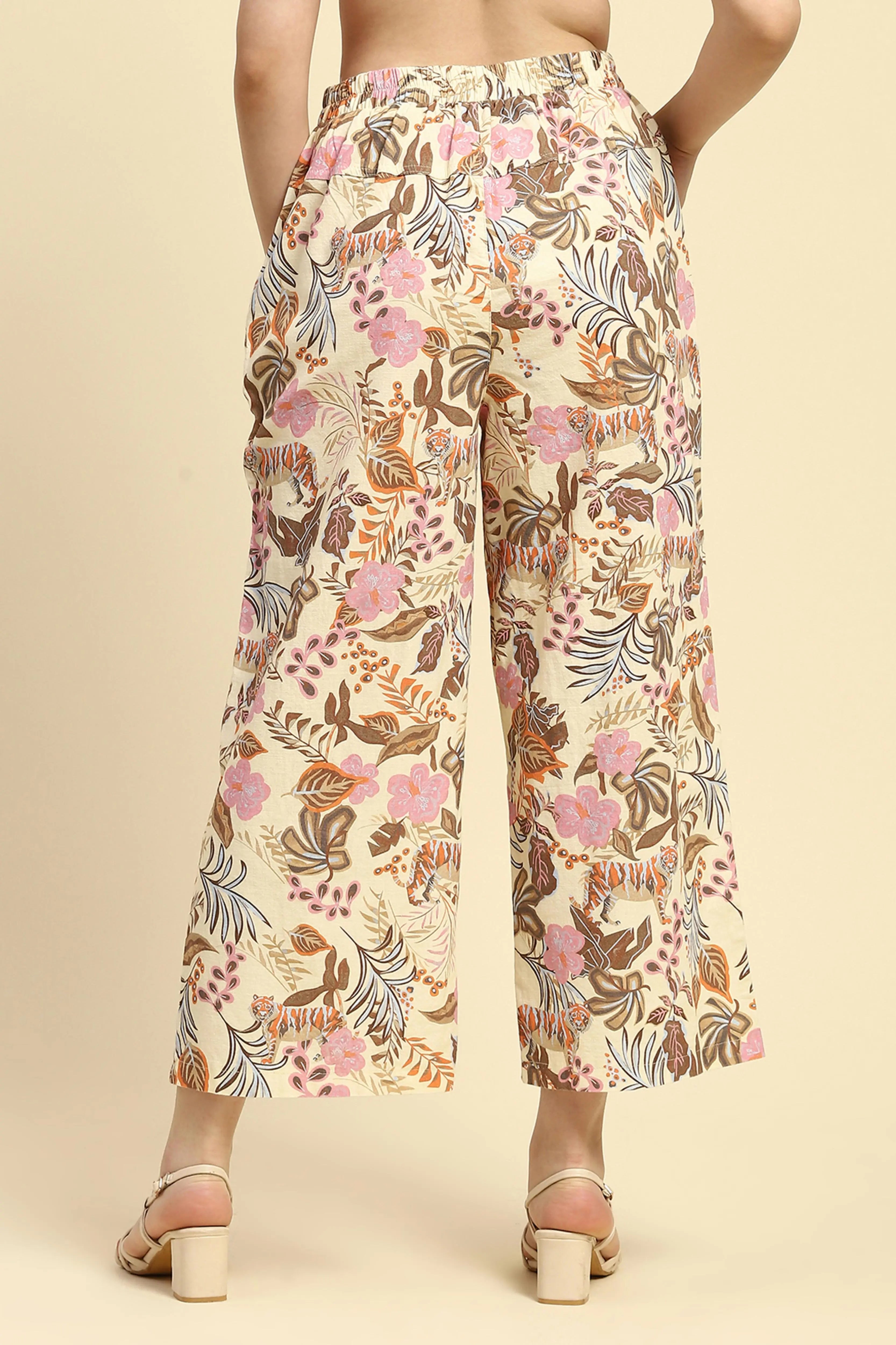 Multi Pastel Tropical Cotton Lower - Global Republic