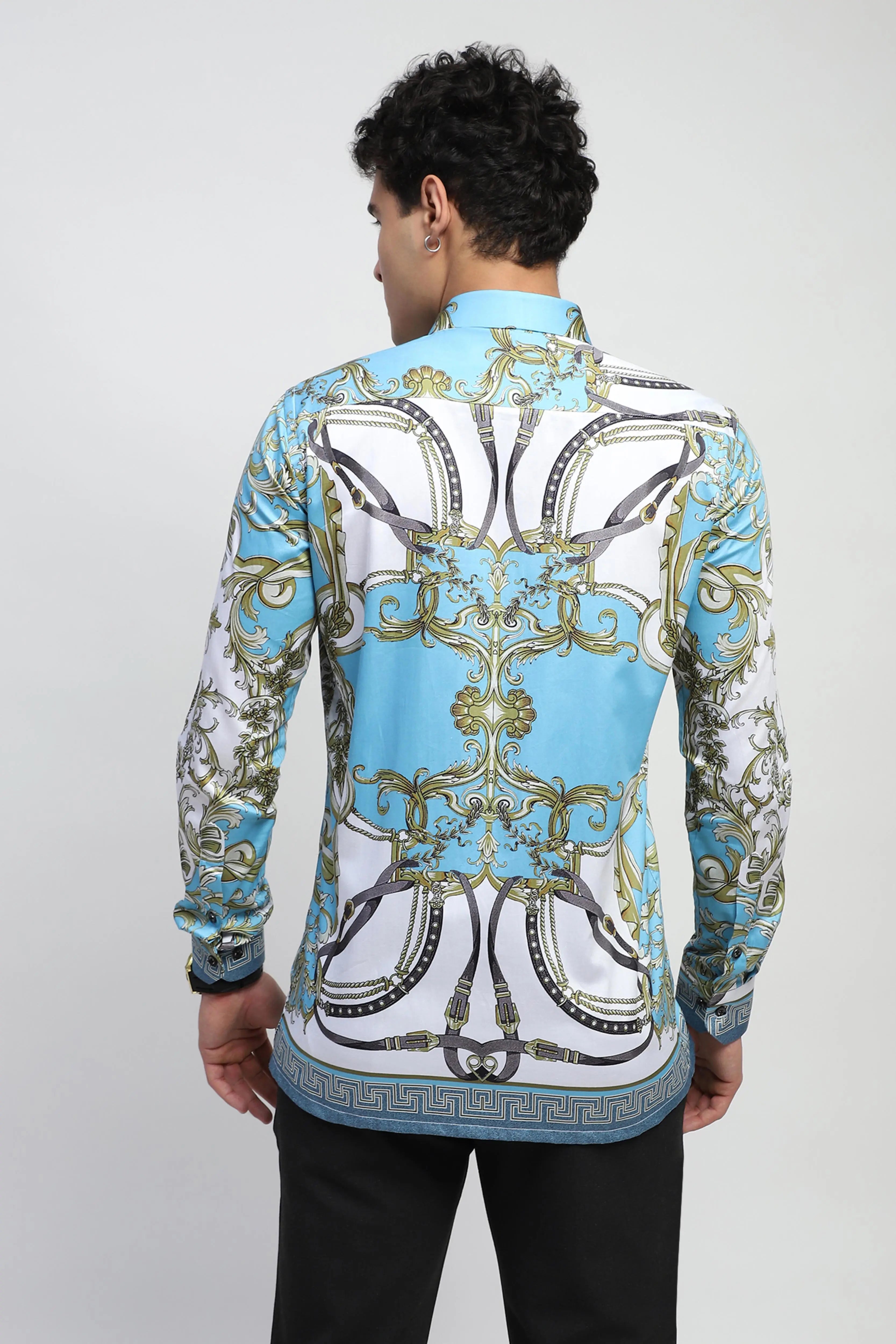 Abstract Print Cotton Regular Fit Shirt - Global Republic