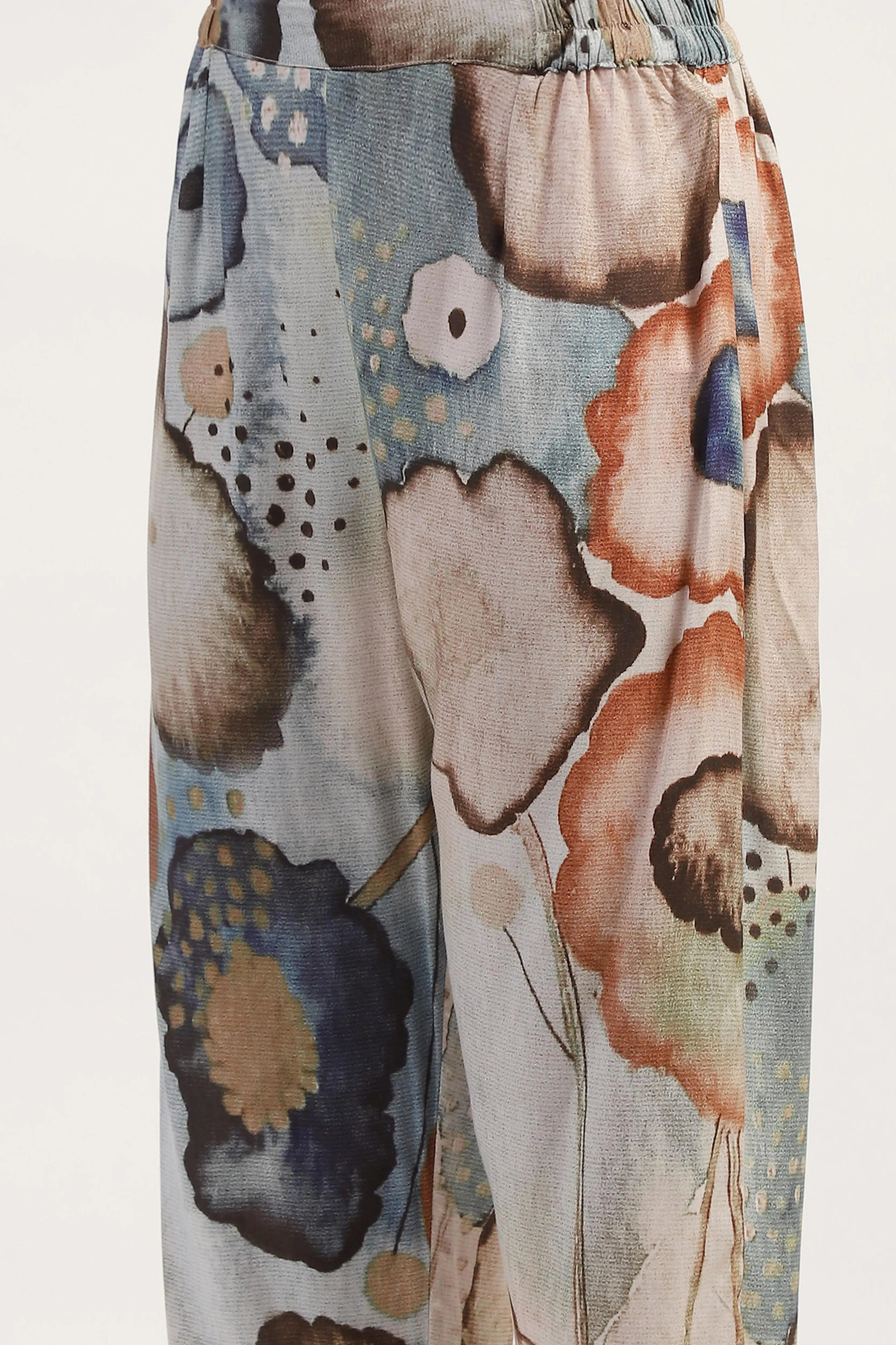 Marble Abstract Print Rayon Kurta Set - Global Republic
