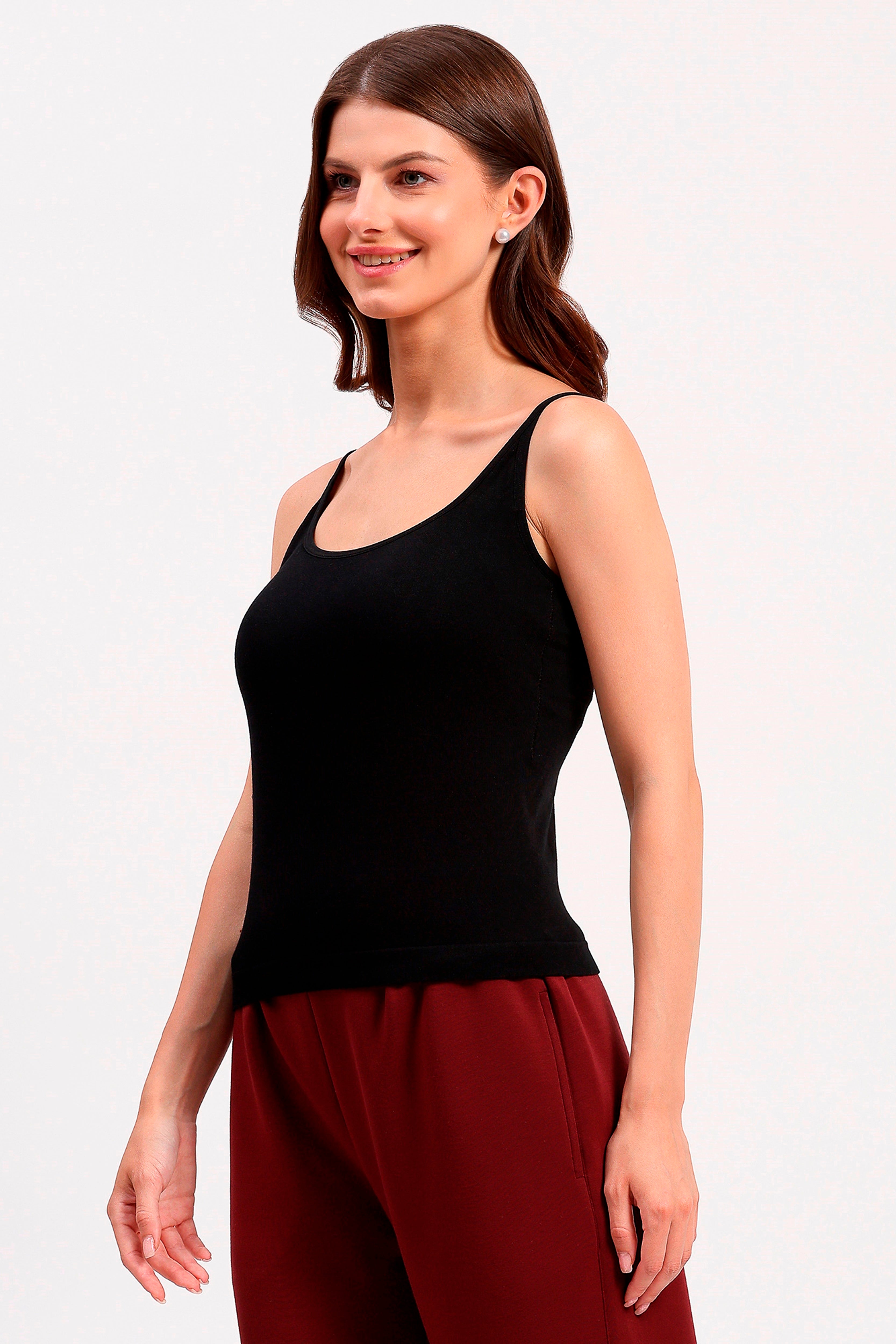 Black Support Camisole Top