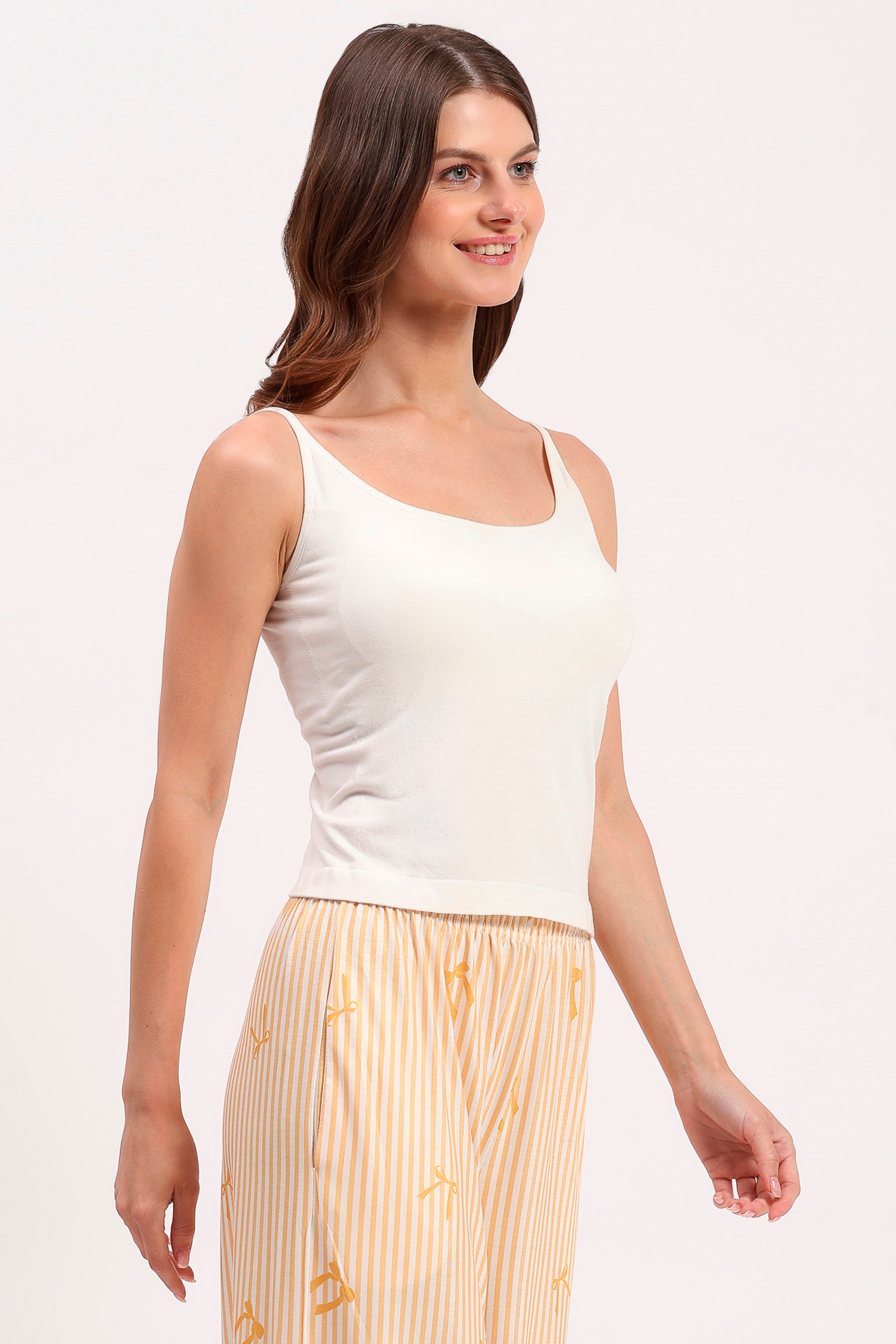 White Support Camisole Top